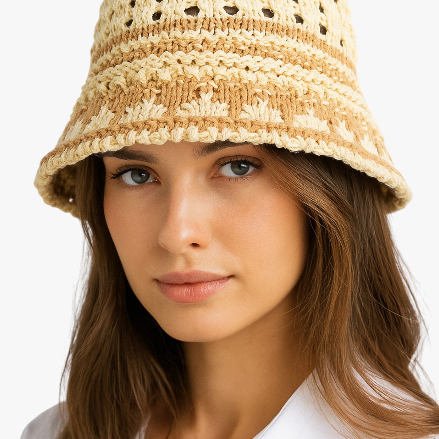 Cappello estivo traforato pieghevole da donna - - cappello cappello estivo donna estivo hat Hat for girls hats pieghevole traforato women hat women's hat - Concept Palermo