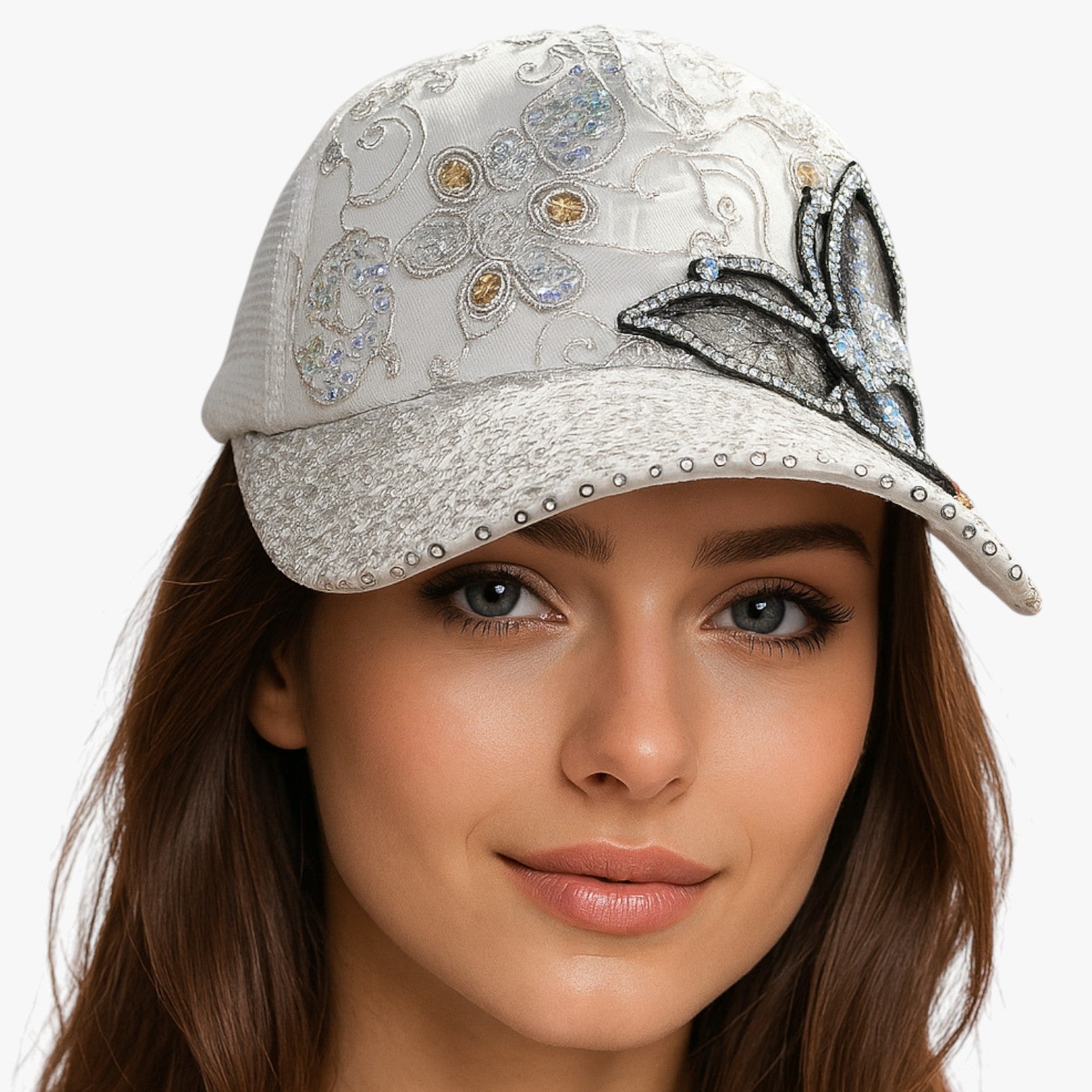 Cappello da Baseball Donna in Denim Brillante con Fibbia Regolabile Lino - - baseball brillante cappello cappello baseball denim donna fibbia hat Hat for girls hats lino women hat - Concept Palermo