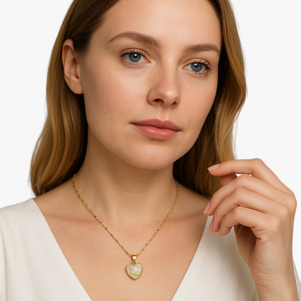 Collana di perle a forma di cuore Lana - - collana collana perle cuore elegant womens necklaces forma jewelry lana necklace NECKLACES Necklaces for Women perle - Concept Palermo