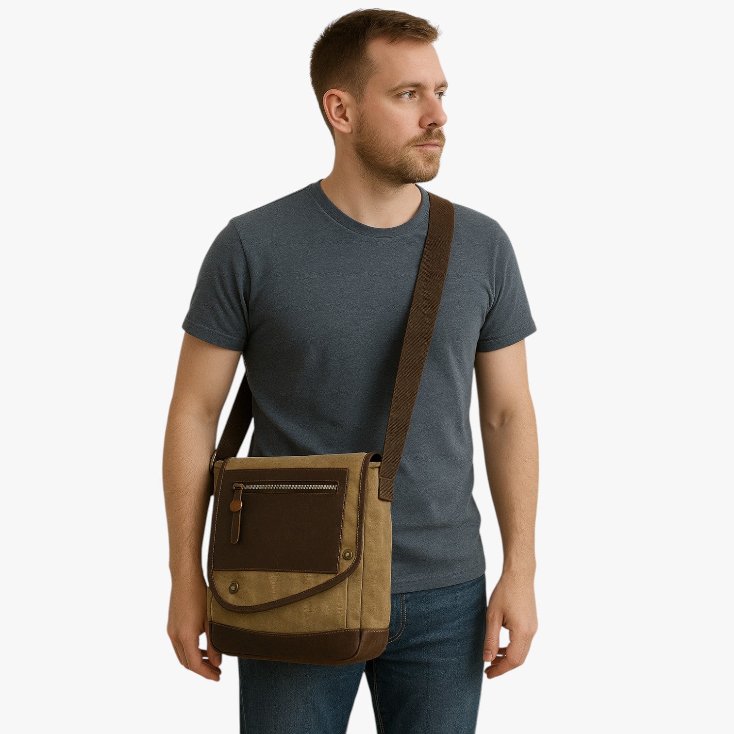 Borsa a tracolla vintage antifurto e impermeabile Uomo - - antifurto bag Bags bags for men borsa borsa tracolla impermeabile mens bag Shoulder & Crossbody Bags tracolla uomo vintage - Concept Palermo