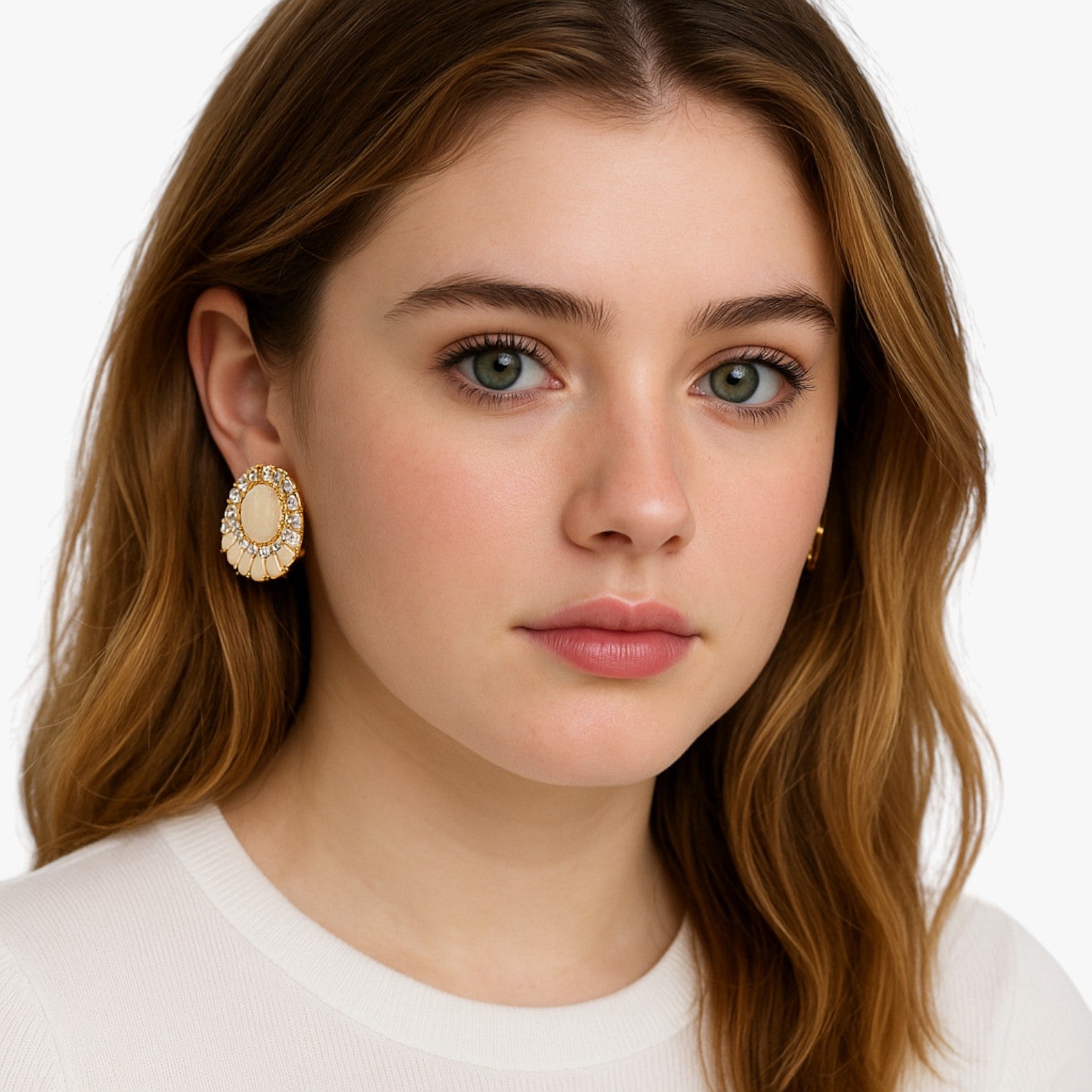 Orecchini pendenti in olio bianco Donna - - donna EARRINGS Earrings for Women Girls jewelry New Fashion Earrings olio orecchini orecchini pendenti pendenti womens earring - Concept Palermo