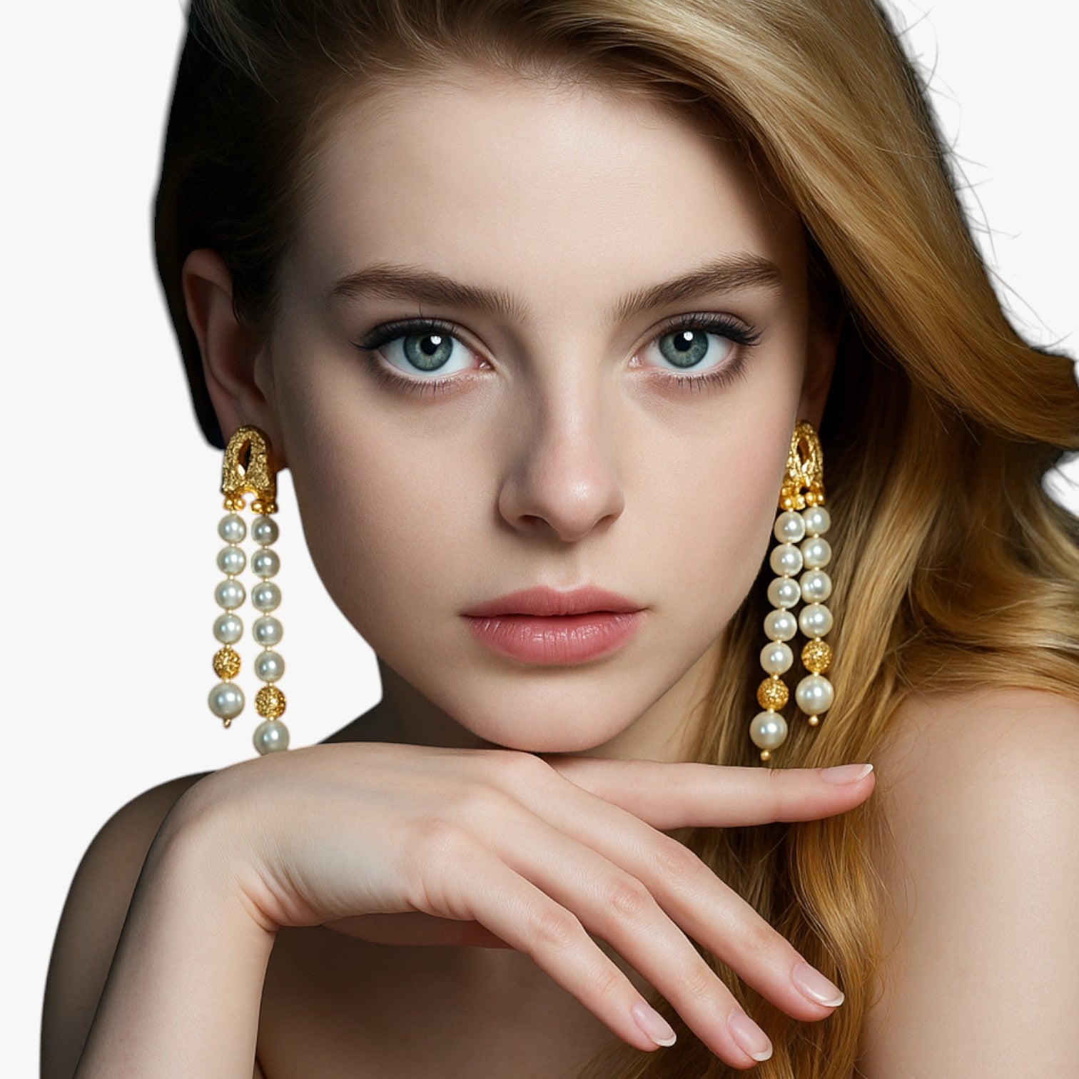 Orecchini a Strati con Perla & Nappa Eleganza Geometrica alla Francese Pelle - - alla bags EARRINGS Earrings for Women Girls eleganza francese geometrica nappa New Fashion Earrings orecchini orecchini strati womens earring - Concept Palermo