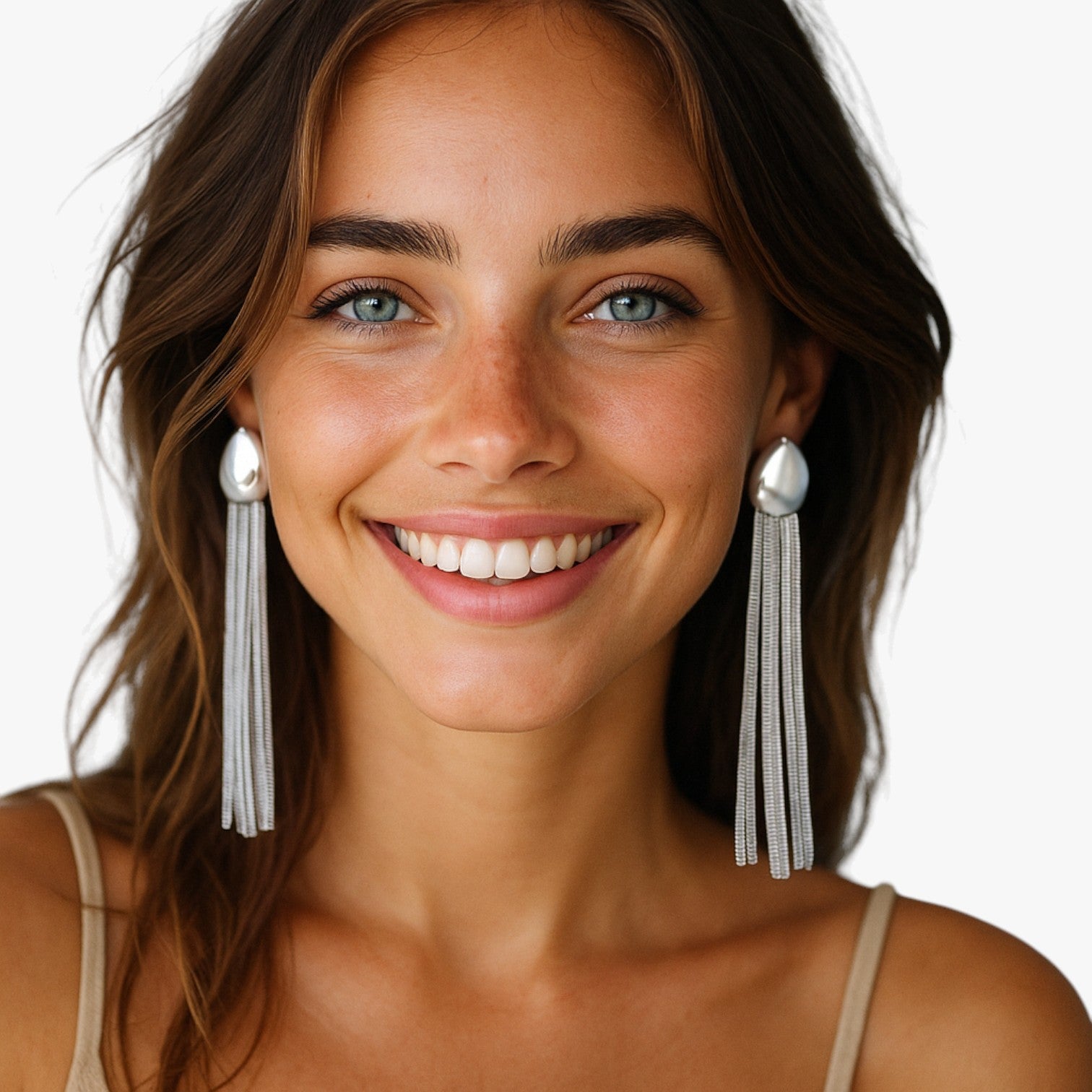 Orecchini a Goccia con Nappa Lunga Brillante - - brillante EARRINGS Earrings for Women Girls goccia jewelry lunga nappa New Fashion Earrings orecchini orecchini goccia - Concept Palermo