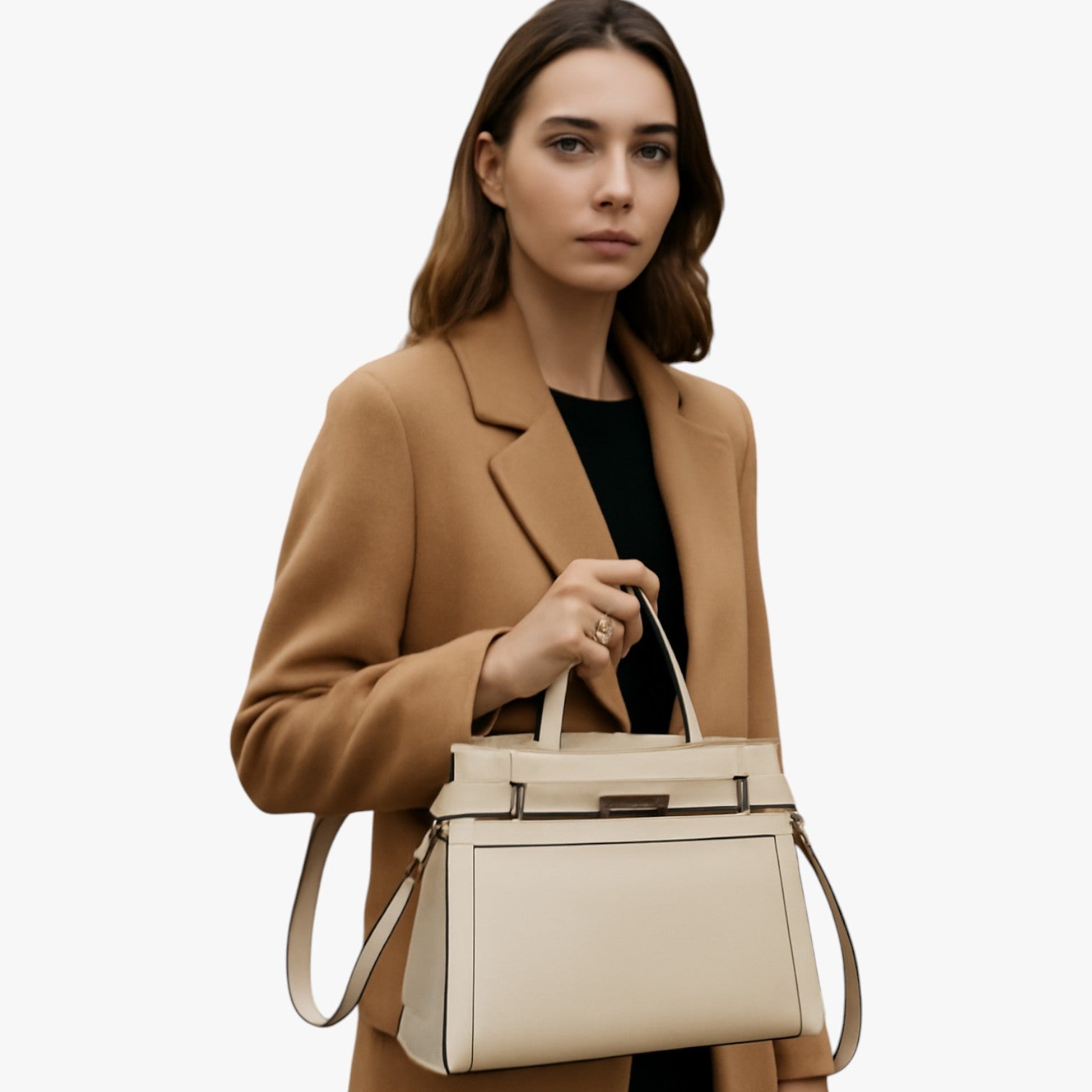 Borsa Tote Donna in Vera Pelle Nera - Grande e Spaziosa per Lavoro e Viaggio - - Bags borsa borsa tote bovina donna handbags pelle tote vera women bags Women's handbags - Concept Palermo