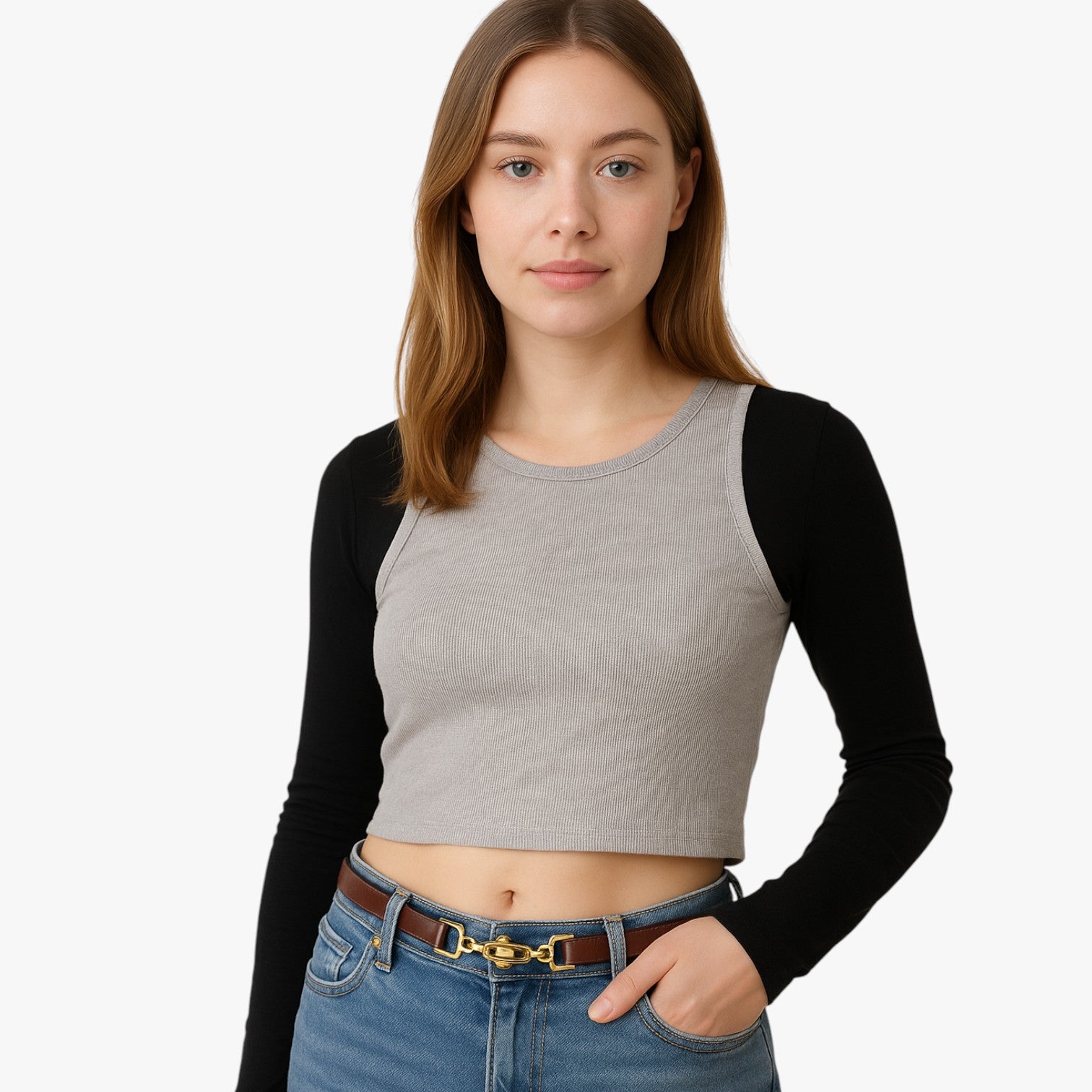 Cintura Sottile in Vera Pelle Nera da Donna Stile Coreano Elegante - - Belts cintura cintura sottile coreano pelle sottile stile waist belt for women Womens belt - Concept Palermo