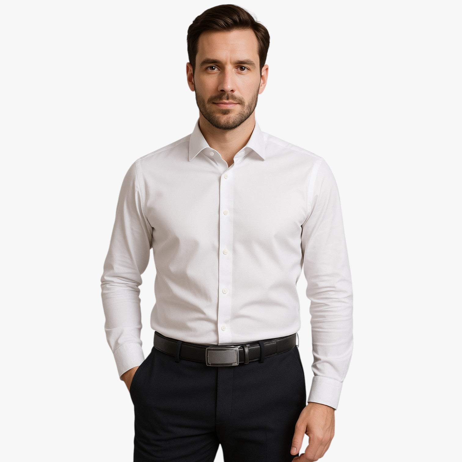 Cintura Uomo Automatica in Pelle Nera Regolabile per Ogni Occasione Elegante - - automatica Belts cintura cintura automatica men's belt occasione ogni uomo waist belt for women Womens belt - Concept Palermo