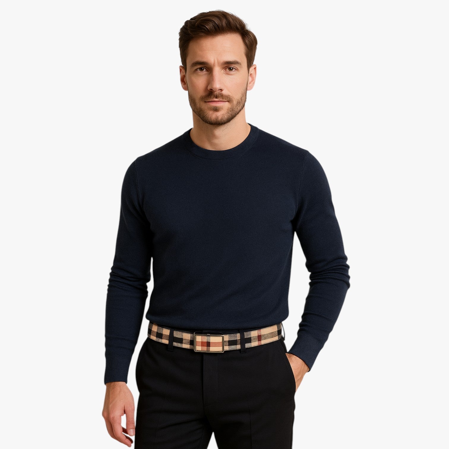 Cintura in pelle larga da uomo con fibbia - - Belts cintura cintura pelle fibbia larga men's belt pelle uomo waist belt for women Womens belt - Concept Palermo