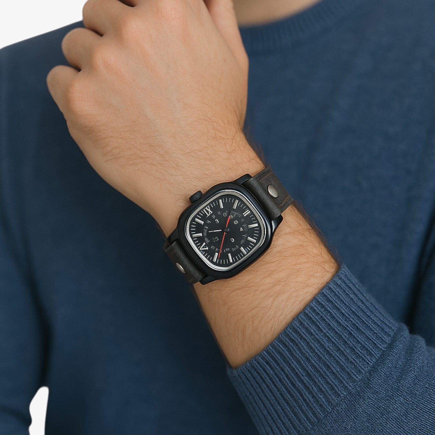 Orologio vintage con cinturino in pelle Uomo - - cinturino orologio orologio vintage pelle uomo vintage watch watch for men watches - Concept Palermo