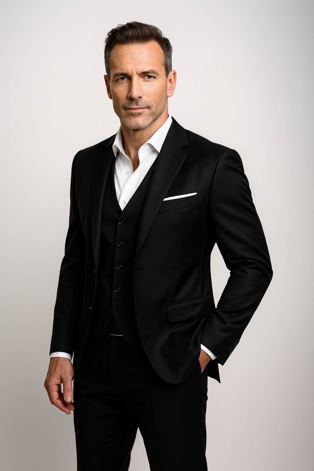 Abito da Uomo Tre Pezzi Slim Fit - Completo Elegante Moderno