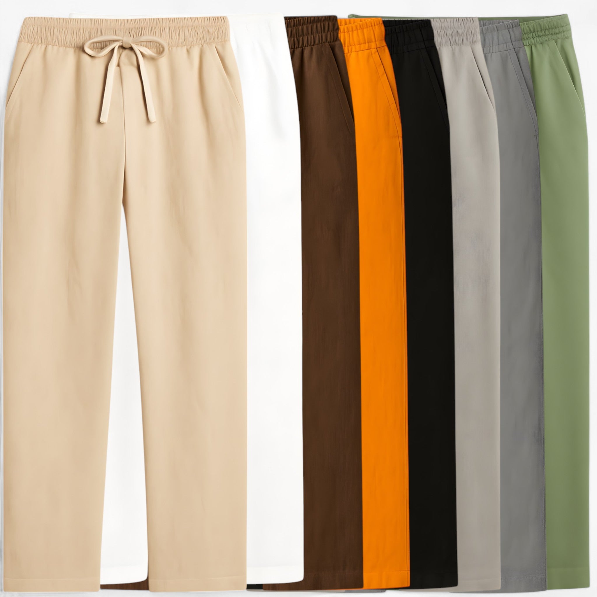 Pantaloni in lino morbidi e comodi con coulisse - - comodi coulisse lino mode printemps été morbidi pantalon baggy homme pantalon chic et décontracté pantalon confortable pantalon en lin pantalon léger été pantalon respirant pantaloni pantaloni lino pants style décontracté vêtement décontracté masculin vêtements en lin - Concept Palermo