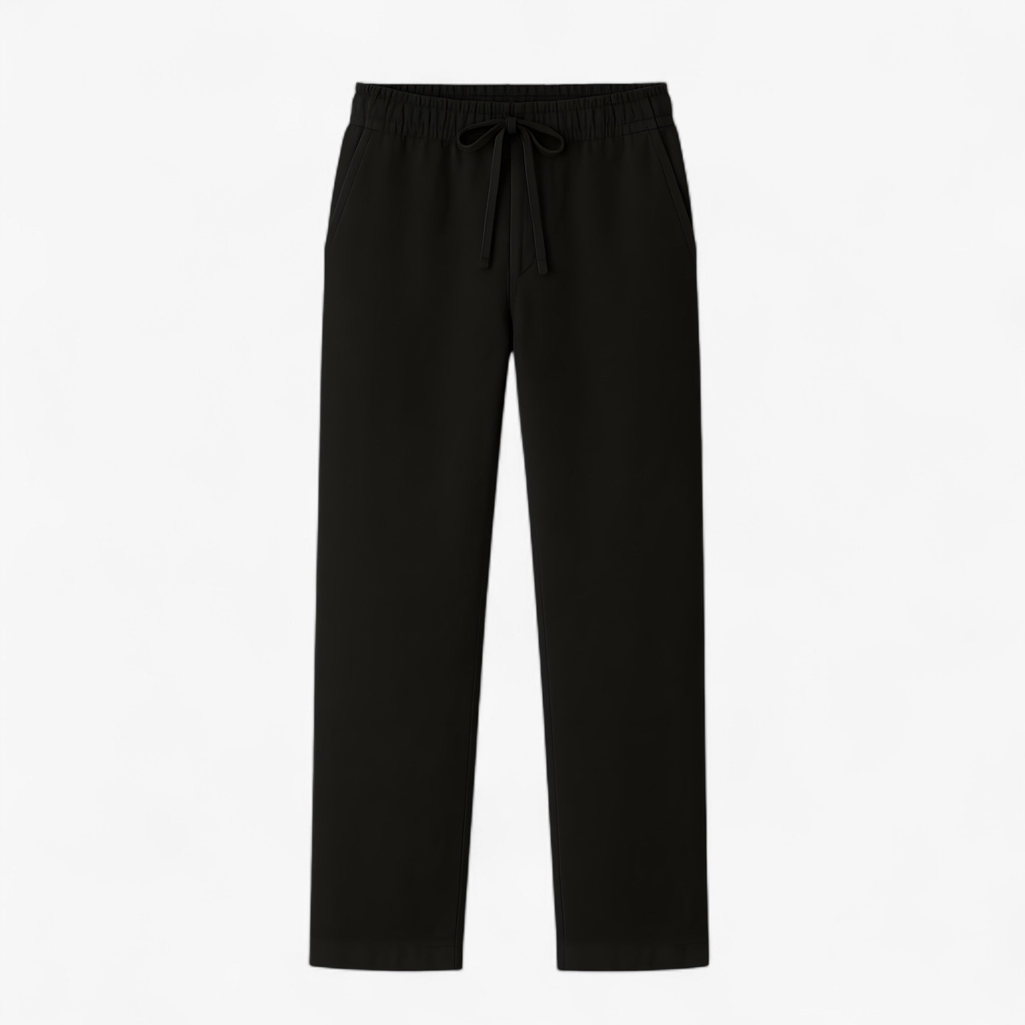Pantaloni in lino morbidi e comodi con coulisse - Nero - comodi coulisse lino mode printemps été morbidi pantalon baggy homme pantalon chic et décontracté pantalon confortable pantalon en lin pantalon léger été pantalon respirant pantaloni pantaloni lino pants style décontracté vêtement décontracté masculin vêtements en lin - Concept Palermo