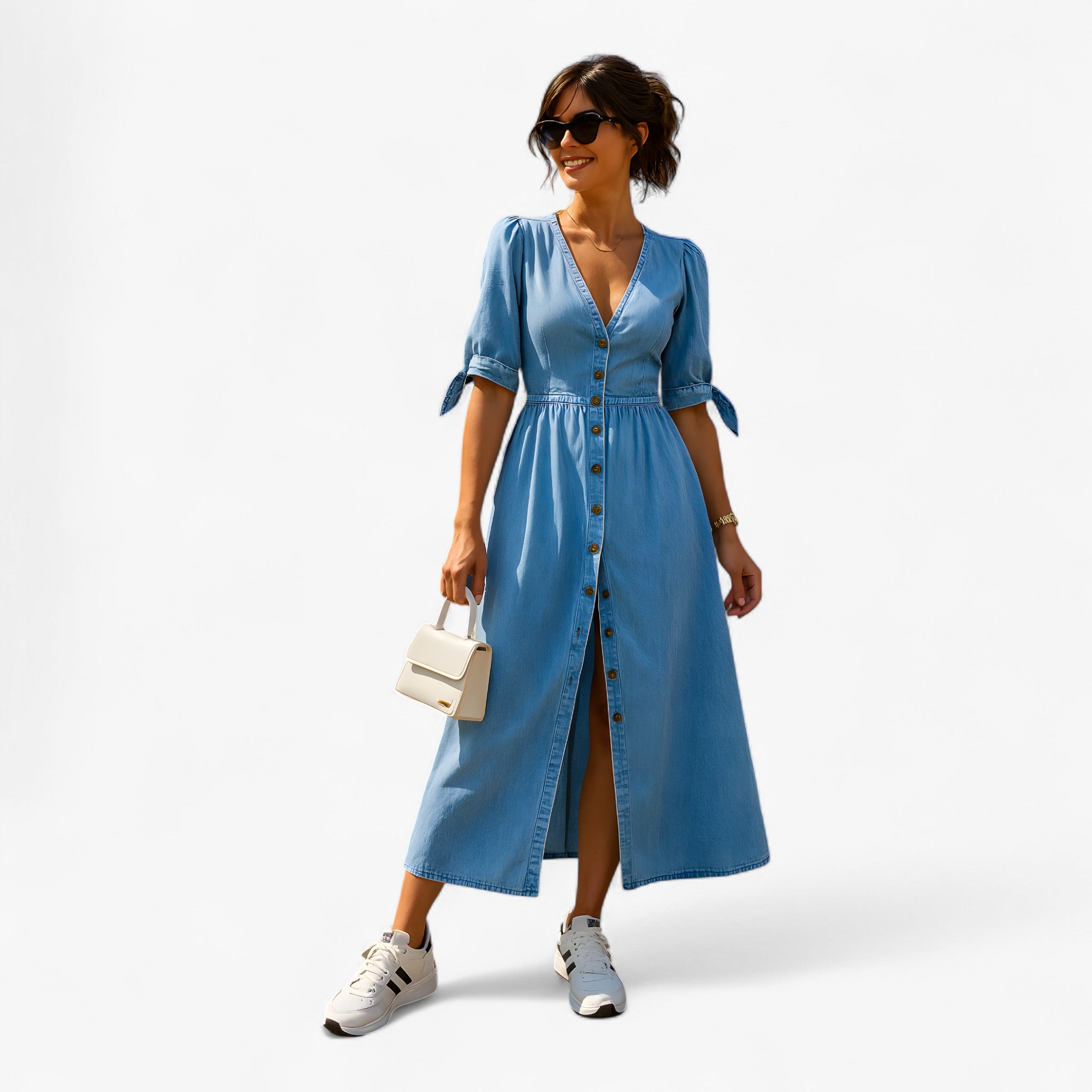 Abito Brillante in Denim Donna - Blu - abito abito brillante brillante denim donna dresses - Concept Palermo
