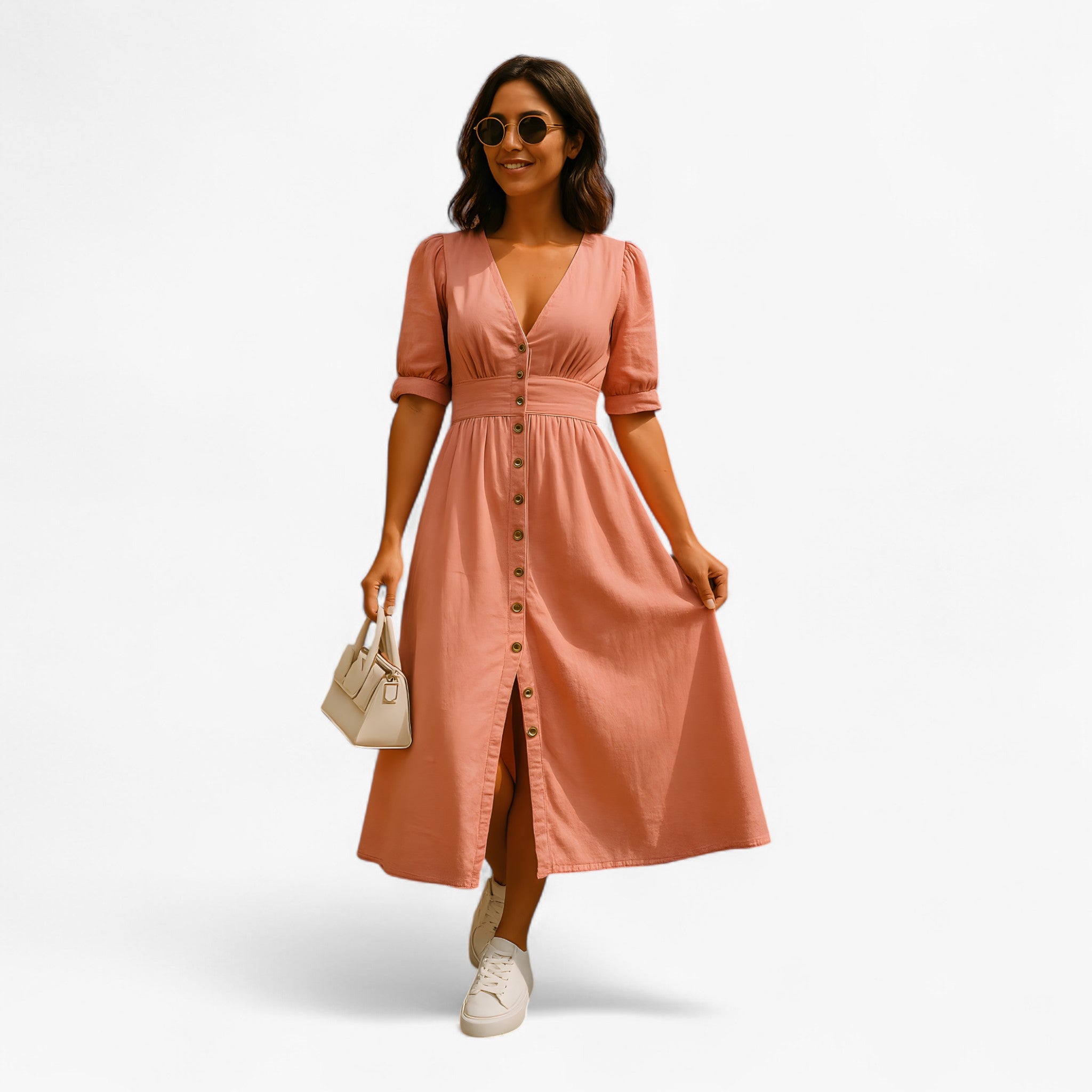 Abito Brillante in Denim Donna - Rosa - abito abito brillante brillante denim donna dresses - Concept Palermo