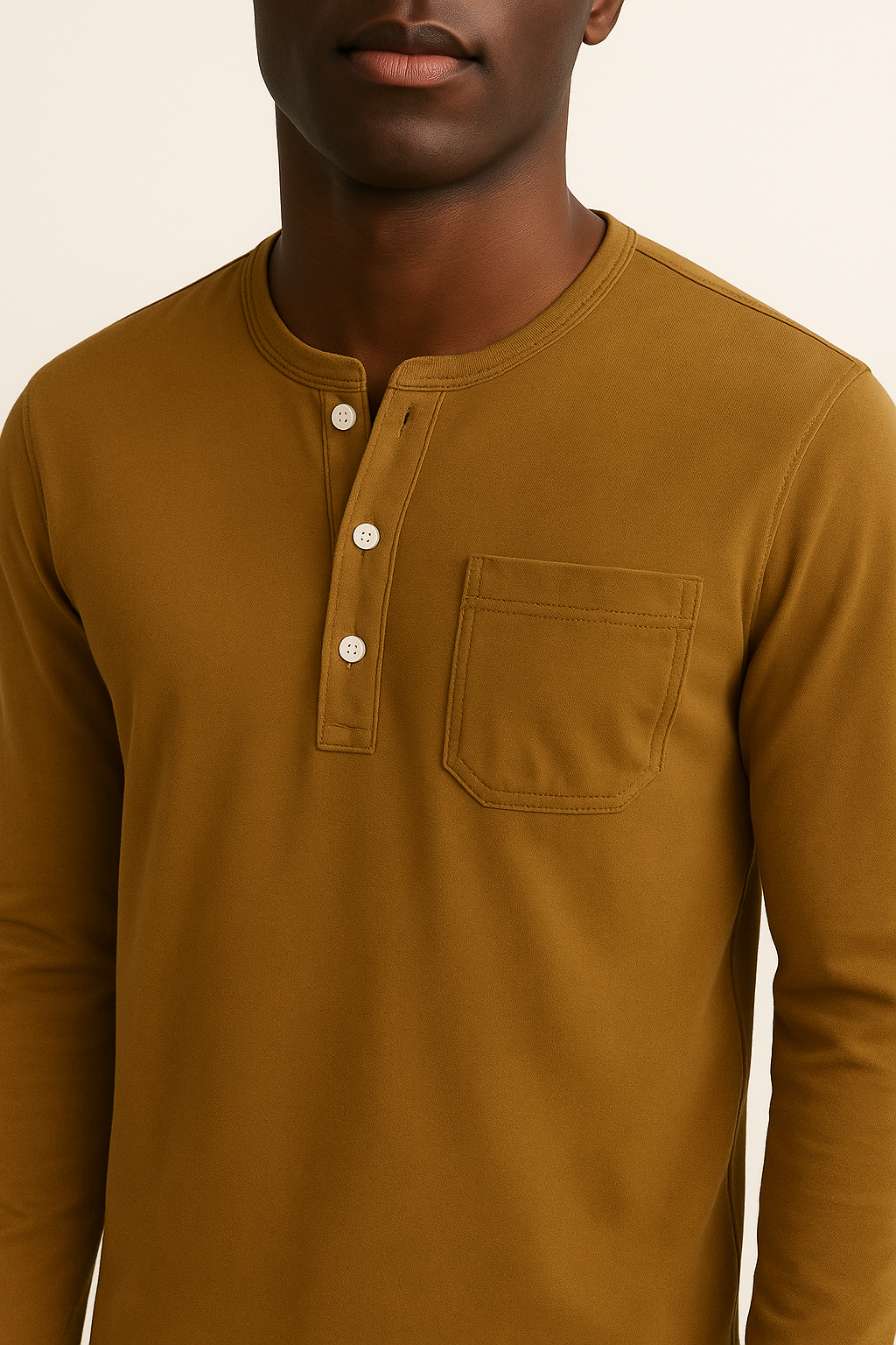 Maglia Henley Uomo a Maniche Lunghe – Stile Casual con Tasche e Colori Versatili - - casual colori henley lunghe maglia maglia henley maniche men's polo men's polo shirt men's top clothes Shirts und Polos - Concept Palermo