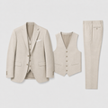 Completo Tre Pezzi da Uomo Slim-Fit Set Business di Lusso