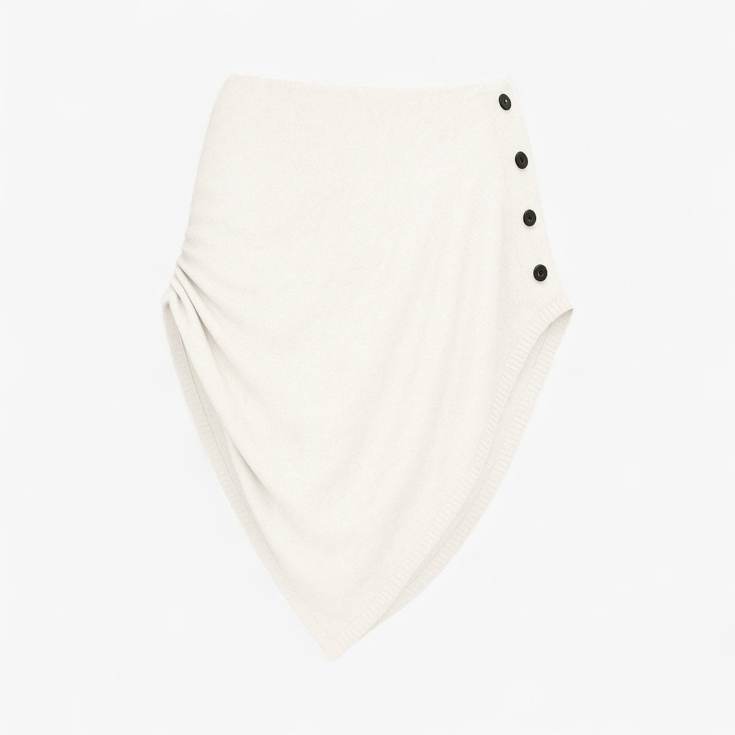 Mantella solida - Calore avvolgente in ogni cucitura - Bianco avorio - avvolgente calore cucitura dames dames Gebreide jurken Dames jurken dames kleding Gebreide truien mantella mantella solida ogni solida women's sweater - Concept Palermo