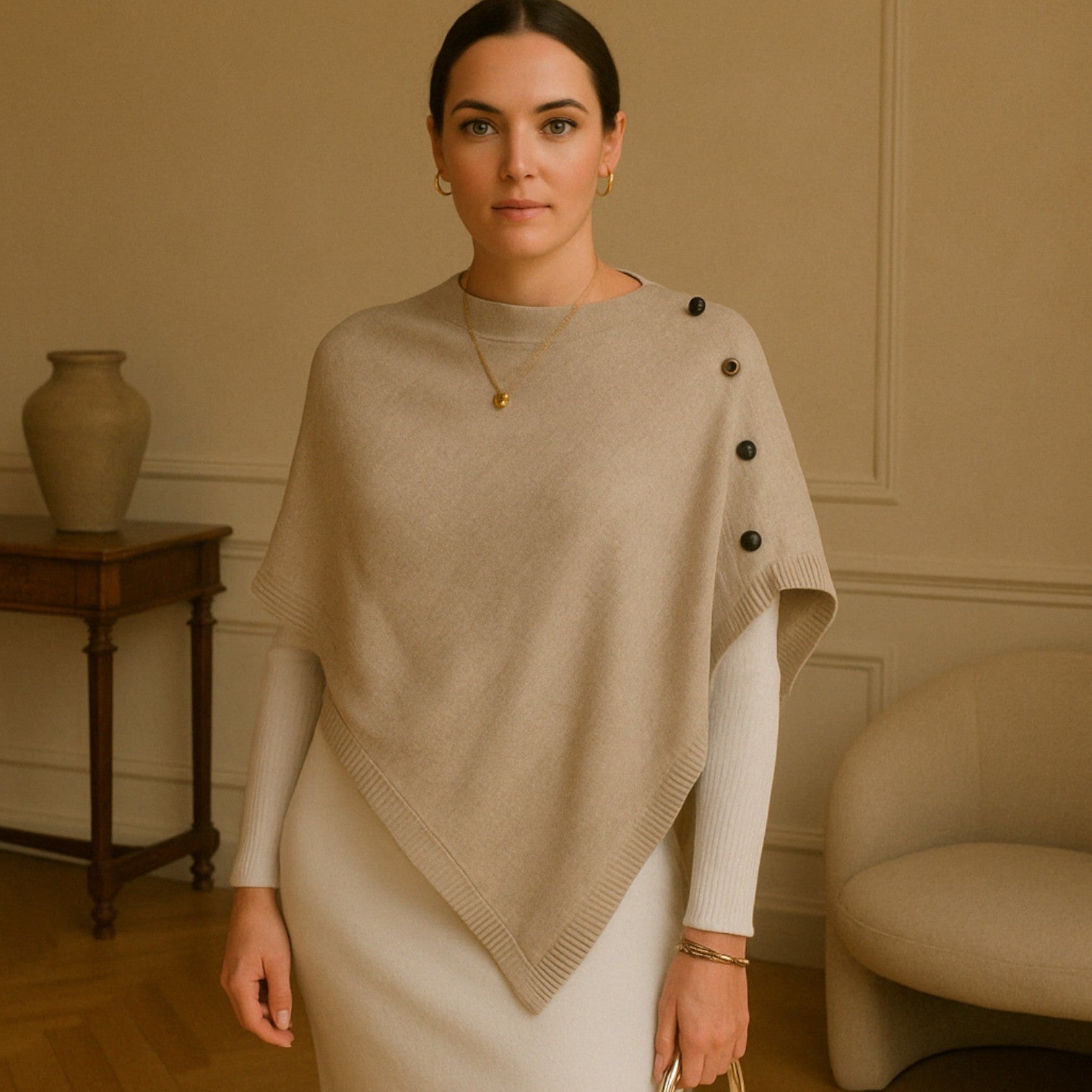 Mantella solida - Calore avvolgente in ogni cucitura - - avvolgente calore cucitura dames dames Gebreide jurken Dames jurken dames kleding Gebreide truien mantella mantella solida ogni solida women's sweater - Concept Palermo