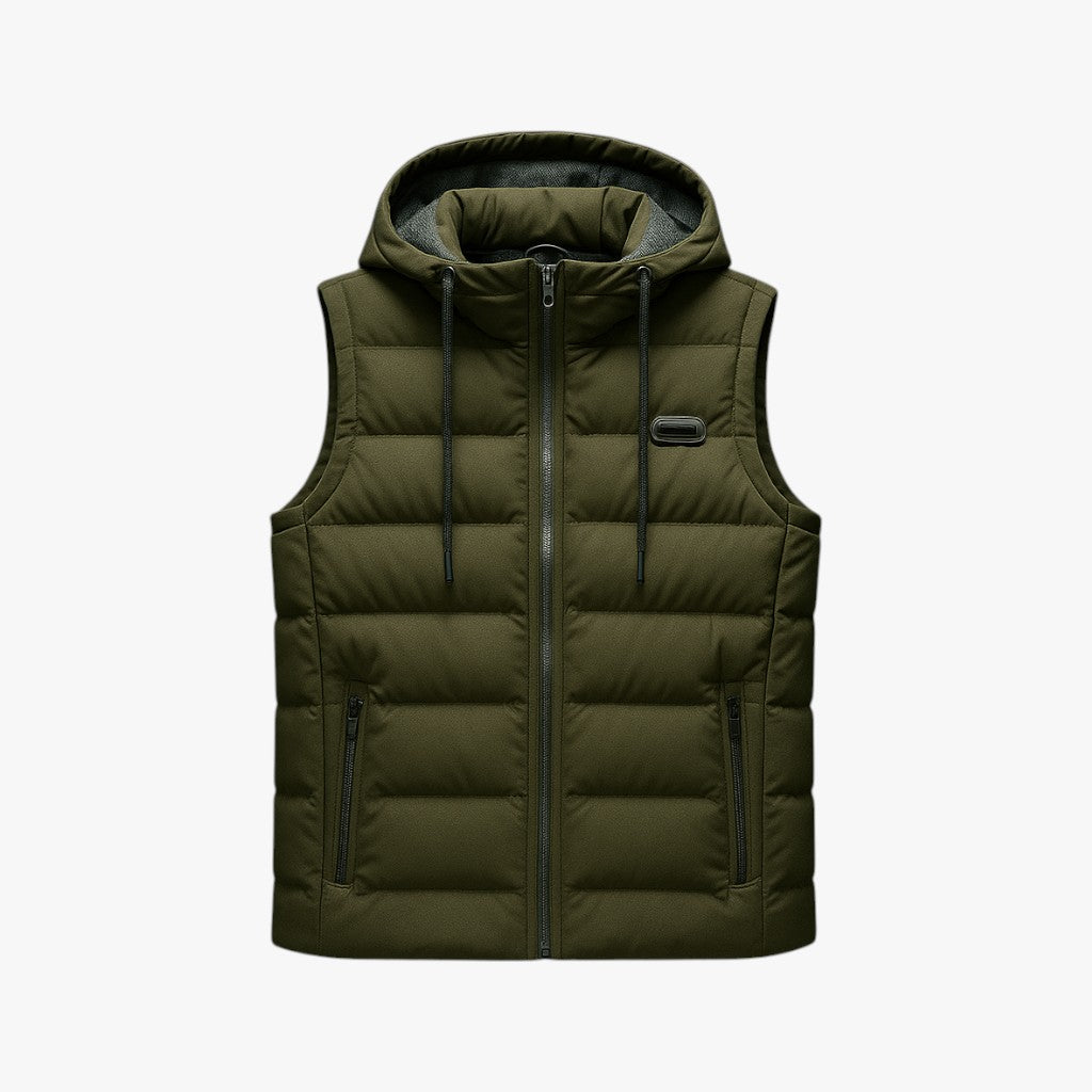 Gilet Invernale - Spessore Morbido per Massimo Comfort Pelle Uomo - Verde - Alltagskleidung Bequeme Passform comfort Freizeitkleidung gilet gilet invernale Herbstmode Herrenmode invernale Jacken Klassisches Design massimo men's coats & jackets Oberbekleidung pelle spessore Stilvoller Look Warme Jacke Wintermantel - Concept Palermo