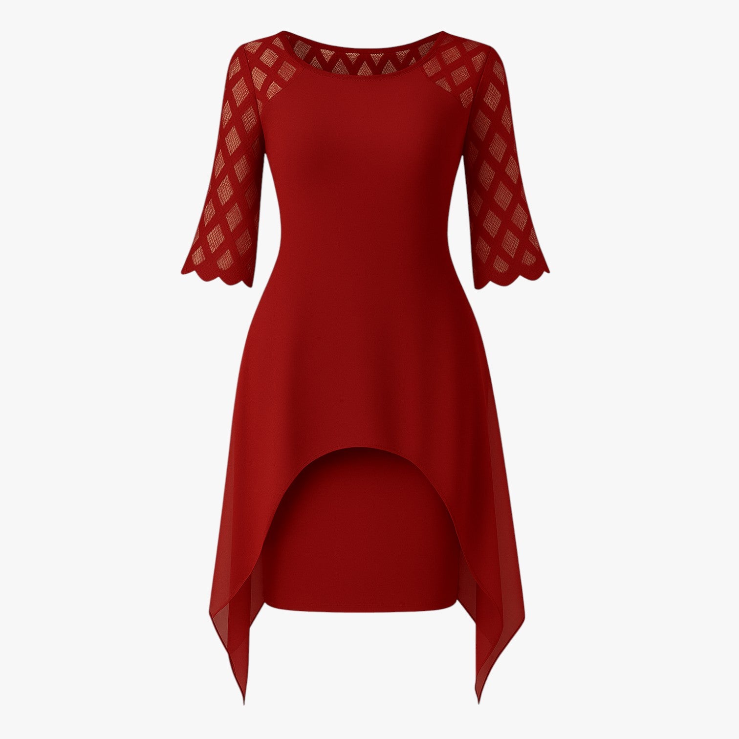 Abito Taglie Forti - Stile Sicuro e Versatile Uomo - Rosso - abito abito taglie ALL Damen Damenbekleidung Damenkollektion dresses forti Kleid Kleider in Übergröße Kleidung Plusgröße sicuro stile taglie uomo - Concept Palermo