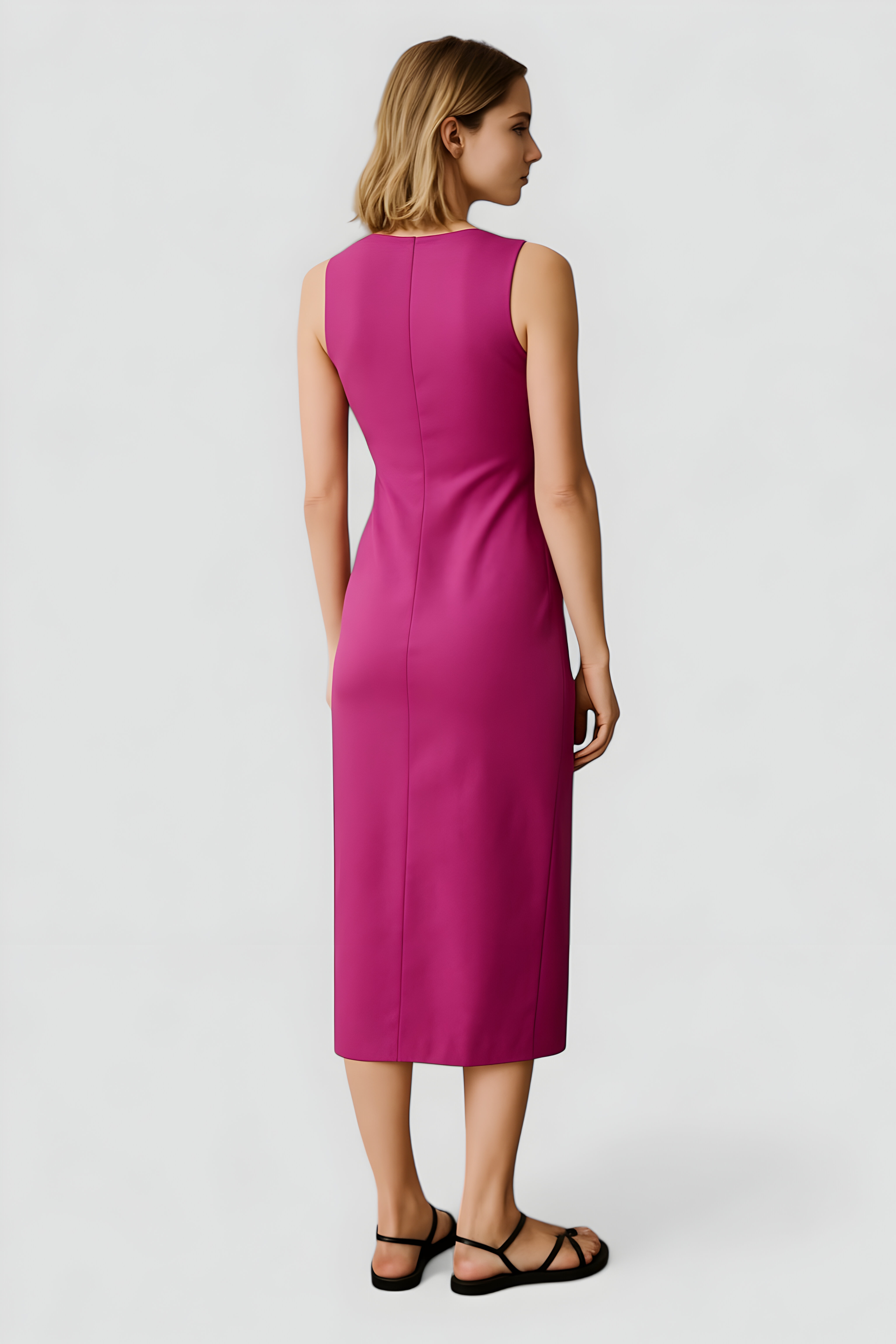 Abito da Cerimonia Donna in Raso Lucido Elegante per Feste e Occasioni Speciali - - abito abito cerimonia abito con spacco abito elegante abito in diverse colorazioni abito in raso abito per eventi abito raffinato abito taglia unica cerimonia donna dresses lucido raso vestito con scollatura vestito da sera vestito stretch - Concept Palermo