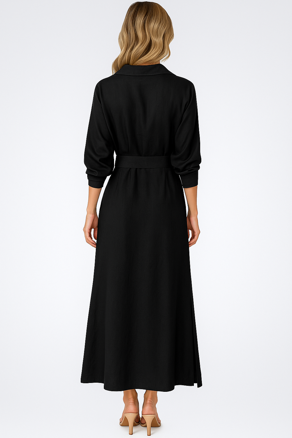 Abito Maxi Donna Elegante con Scollatura a V Profonda, Vestito Lungo Estivo - - abito abito lungo elegante abito lungo scollatura a V abito maxi eleganza abito scollatura abito traspirante abito versatile occasioni donna dresses look raffinato estate maxi dress estate moda estiva chic scollatura vestito estivo donna vestito senza maniche - Concept Palermo