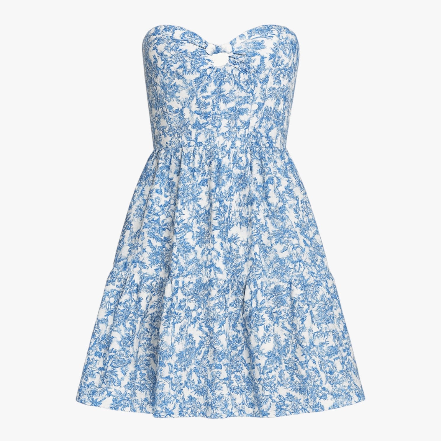 Mini Abito con Fiori e Fiocco Donna - Blå - abito abito fiori donna dresses fiocco fiori - Concept Palermo