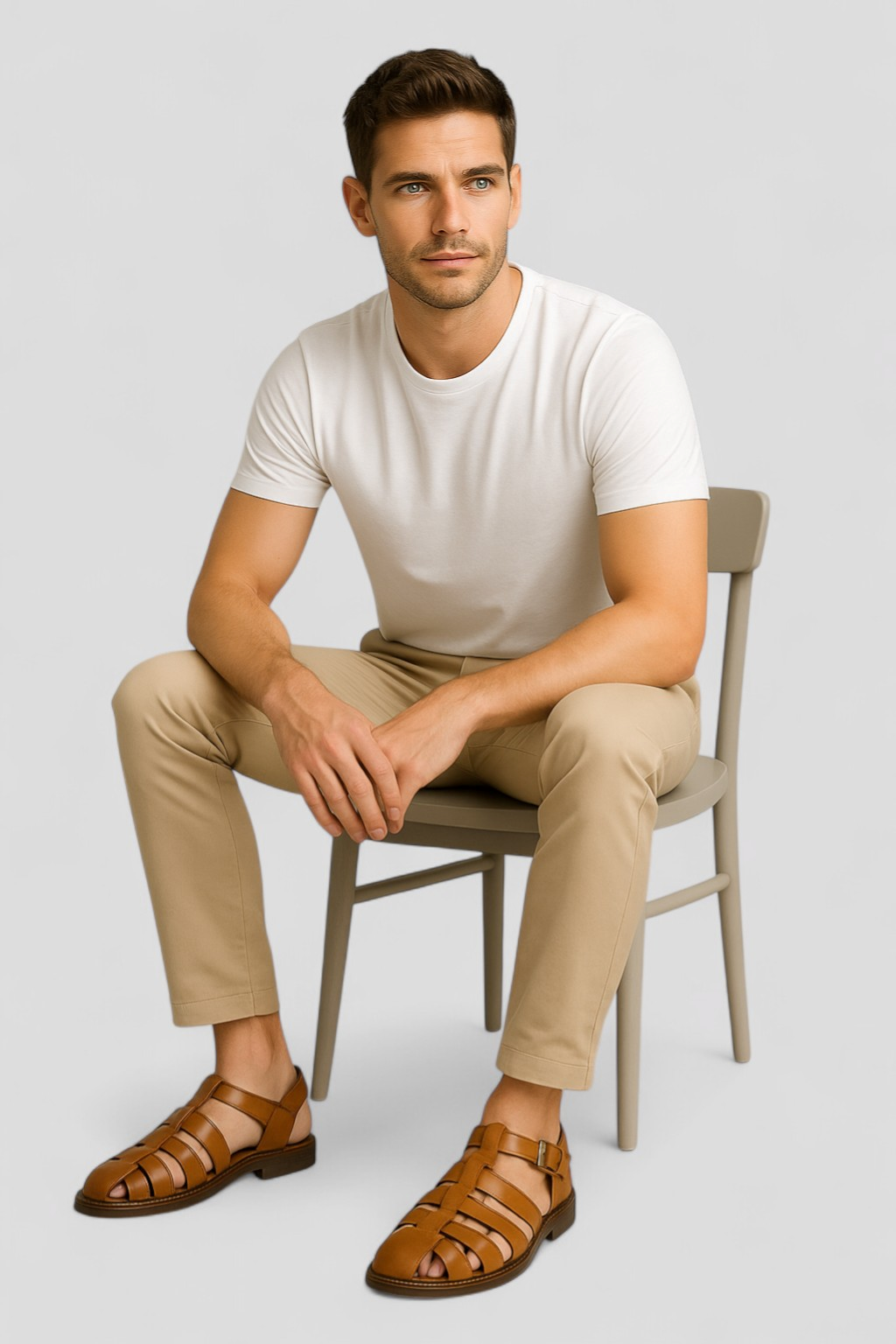 Sandali Uomo Classici Neri in Vera Pelle, Comodi con Fibbia Regolabile e Traspiranti - - BESTSELLER Bestsellers classici estivi fashion sandals fibbia pelle sandali sandali estivi sandals uomo - Concept Palermo