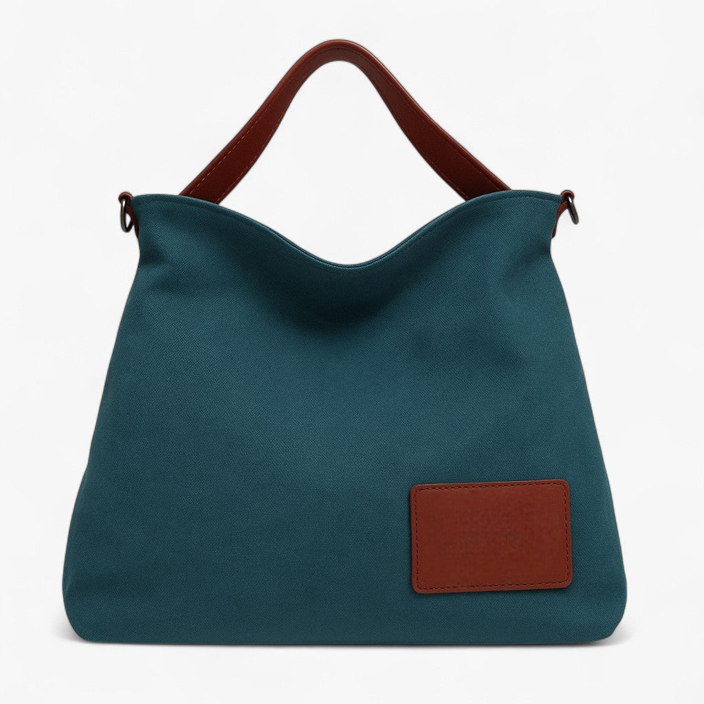 Borsa a tracolla in tela - Design semplice, versatilità quotidiana Donna - Blu - bags borsa borsa tracolla design donna Old (Google) old_google quotidiana semplice tela - Concept Palermo