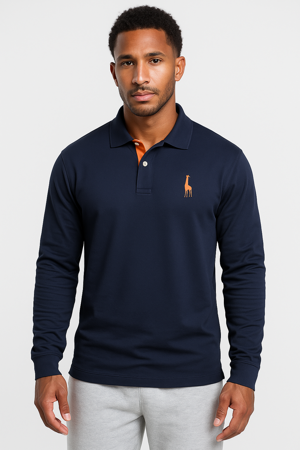 Camicia Polo a Manica Lunga – Stile Classico e Comfort Quotidiano - - allsidig poloskjorte camicia camicia polo comfort elegant poloskjorte Frank poloskjorte jeans eller chinos kvalitetsplagg langermet poloskjorte lett å style lunga manica mann men's top clothes moderne poloskjorte polert look polo quotidiano - Concept Palermo