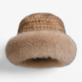 Sombrero de invierno de piel para mujer