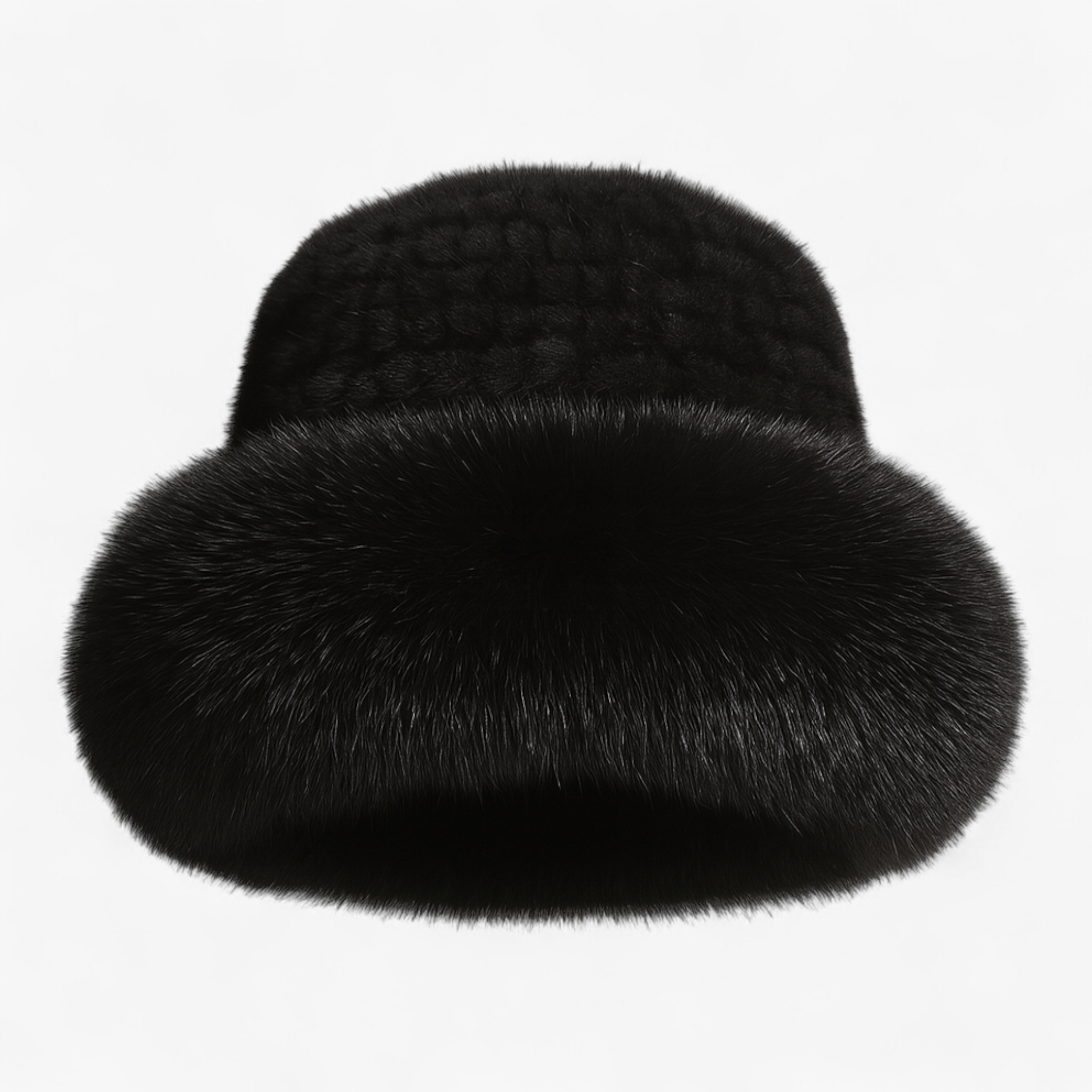 Cappello Donna Invernale in Pelliccia - Nero - accessorio elegante berretto di lusso cappelli invernali da donna cappello cappello caldo cappello da donna cappello di pelliccia cappello di visone cappello di volpe cappello donna cappello fatto a mano cappello invernale donna invernale moda inverno pelliccia - Concept Palermo
