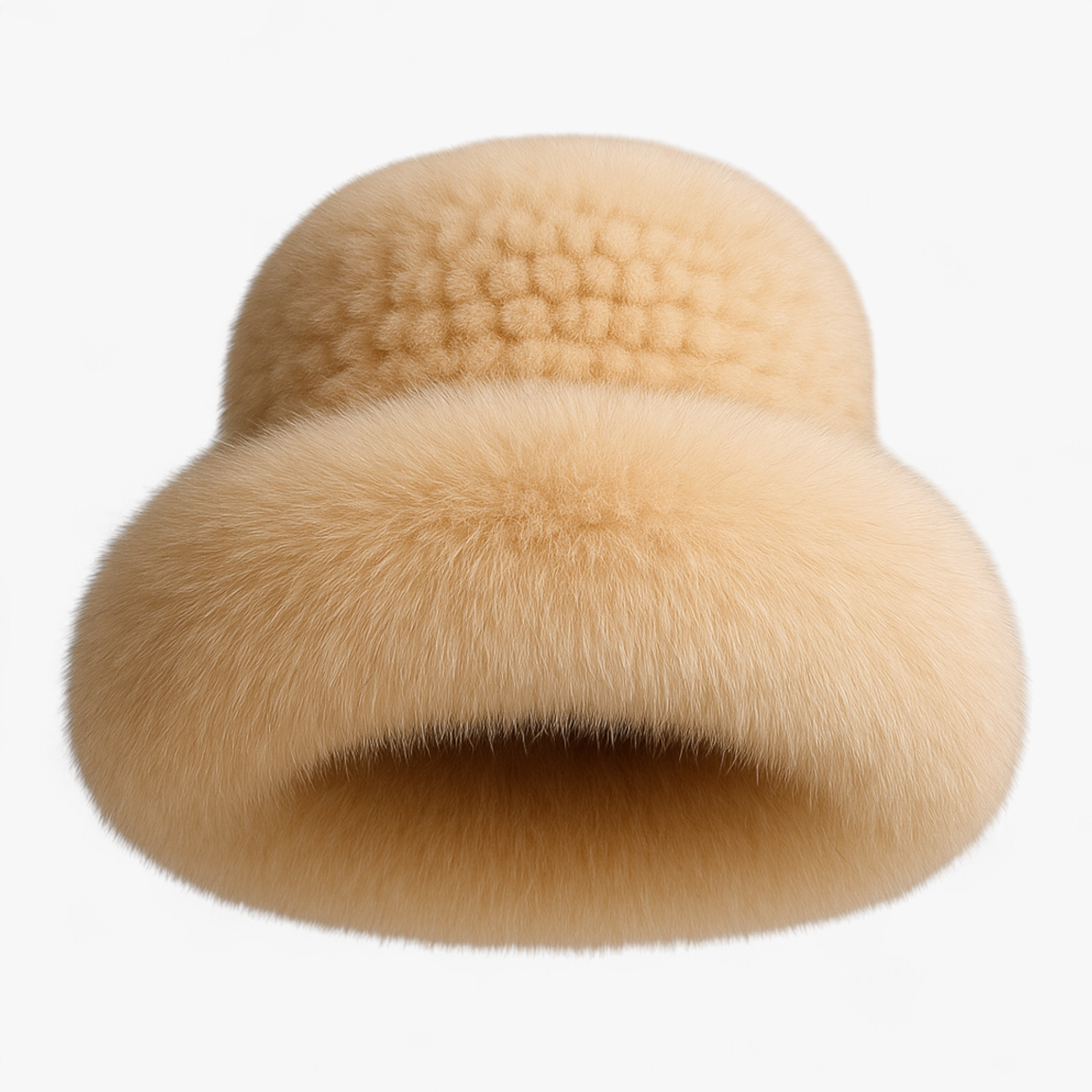 Cappello Donna Invernale in Pelliccia - Marrone Chiaro - accessorio elegante berretto di lusso cappelli invernali da donna cappello cappello caldo cappello da donna cappello di pelliccia cappello di visone cappello di volpe cappello donna cappello fatto a mano cappello invernale donna invernale moda inverno pelliccia - Concept Palermo