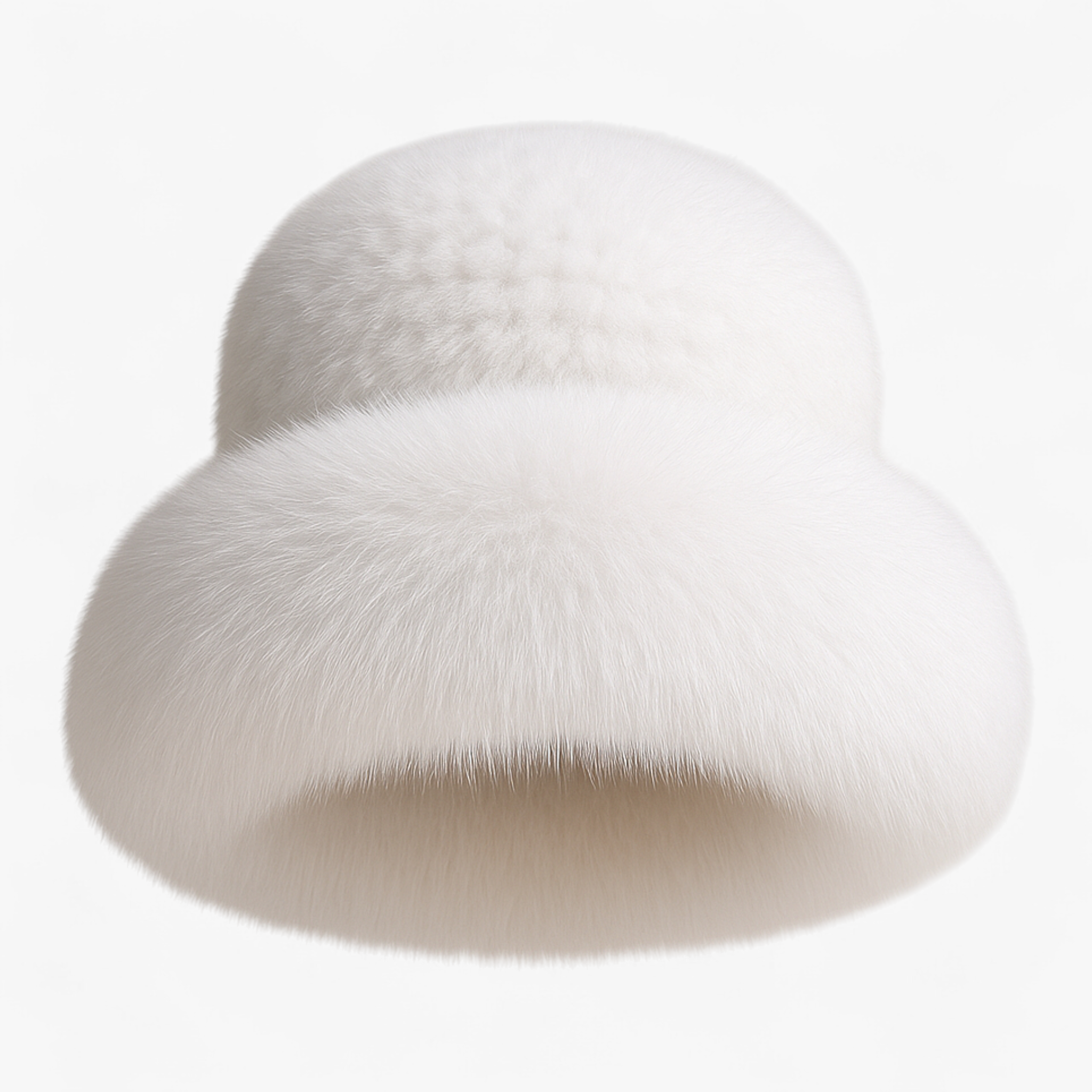 Cappello Donna Invernale in Pelliccia - Bianco - accessorio elegante berretto di lusso cappelli invernali da donna cappello cappello caldo cappello da donna cappello di pelliccia cappello di visone cappello di volpe cappello donna cappello fatto a mano cappello invernale donna invernale moda inverno pelliccia - Concept Palermo