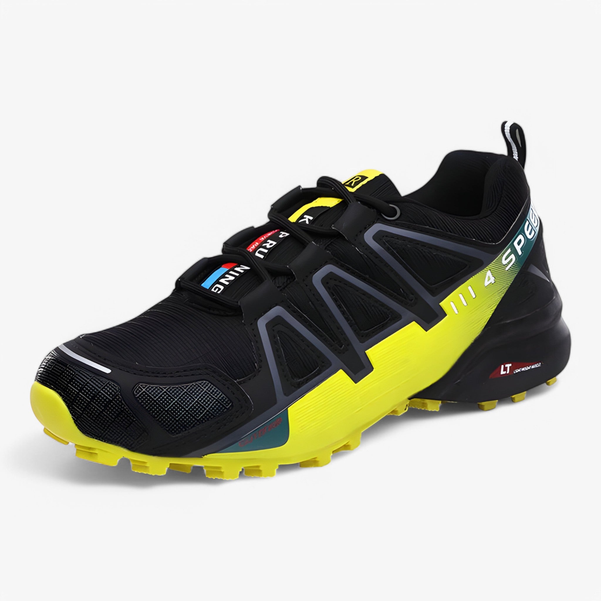 Scarpe Trekking Uomo Impermeabili Traspiranti - Montagna, Comfort & Aderenza Superiore - Nero-giallo - comoda comoda scarpa scarpa schoenen shoes trekking - Concept Palermo