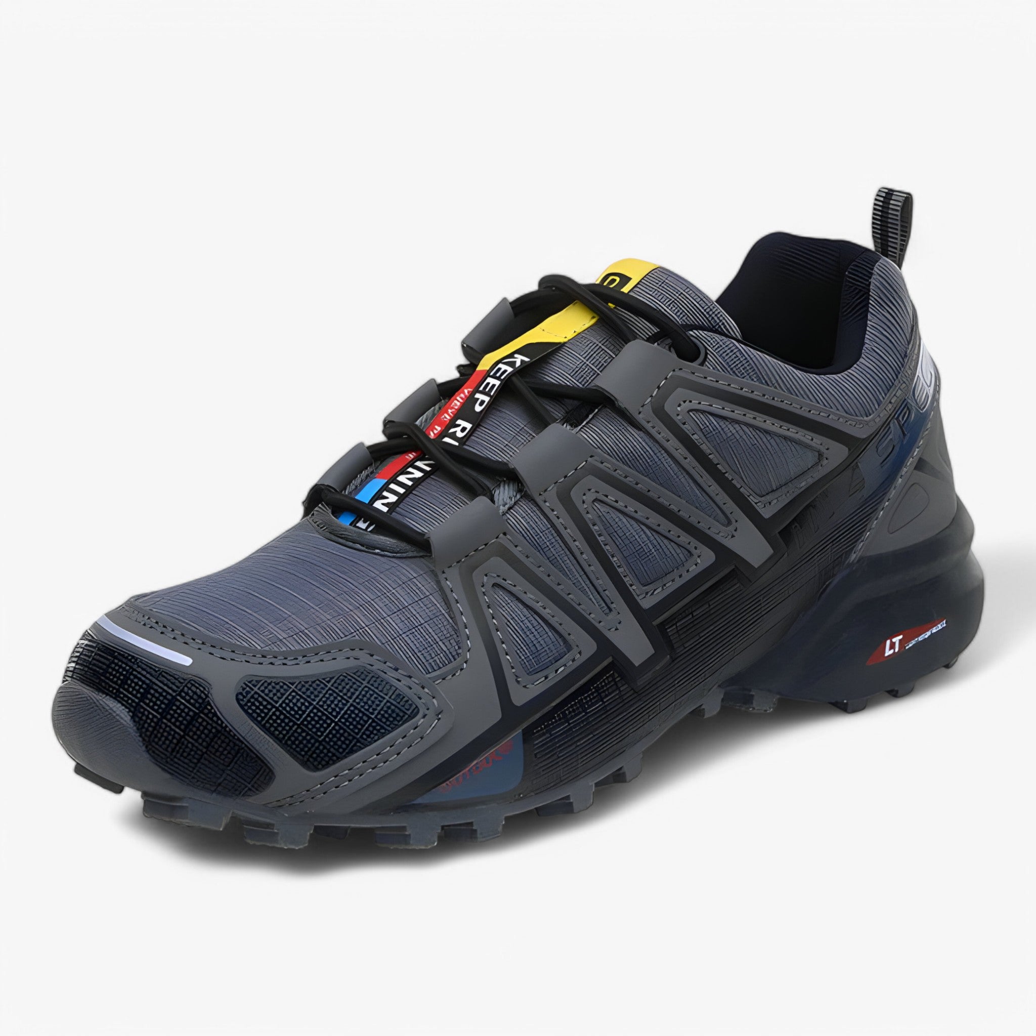 Scarpe Trekking Uomo Impermeabili Traspiranti - Montagna, Comfort & Aderenza Superiore - Grigio-nero - comoda comoda scarpa scarpa schoenen shoes trekking - Concept Palermo