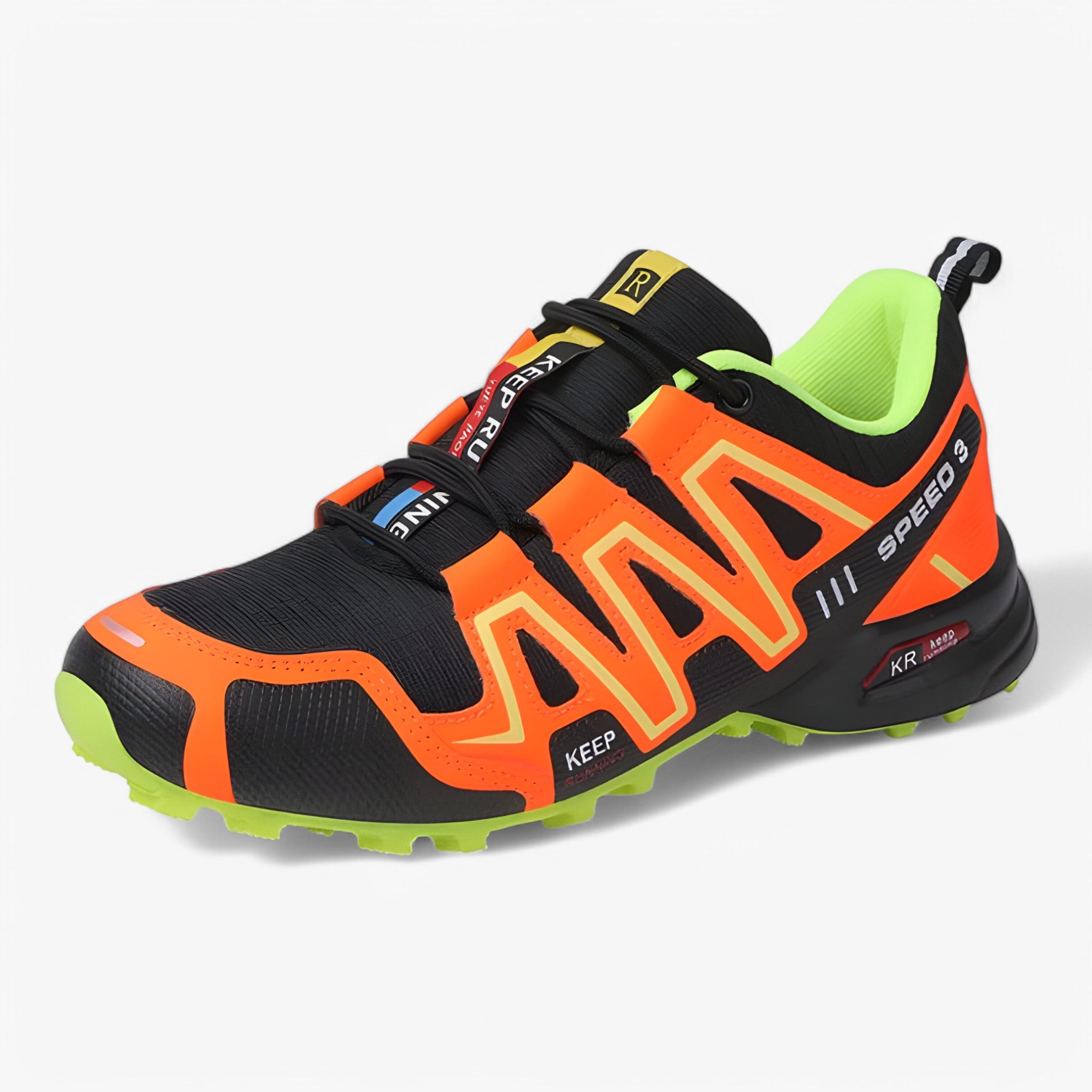 Scarpe Trekking Uomo Impermeabili Traspiranti - Montagna, Comfort & Aderenza Superiore - Giallo-arancio - comoda comoda scarpa scarpa schoenen shoes trekking - Concept Palermo
