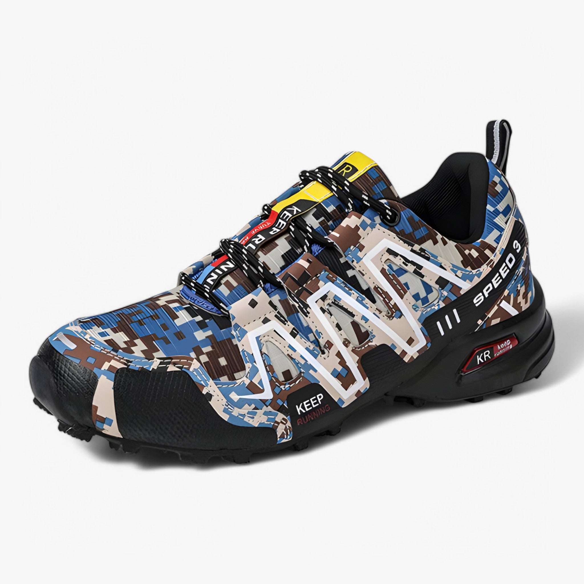 Scarpe Trekking Uomo Impermeabili Traspiranti - Montagna, Comfort & Aderenza Superiore - Beige-blu - comoda comoda scarpa scarpa schoenen shoes trekking - Concept Palermo