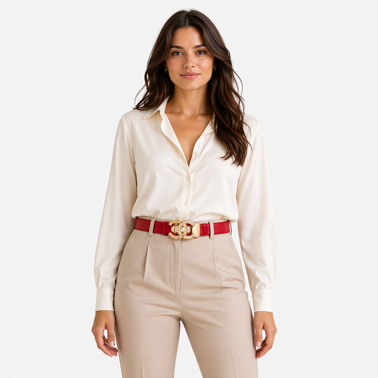 Cintura Donna in Vera Pelle Nera - Lusso ed Eleganza, Vestibilità Perfetta - - belt buckle women belts cintura cintura pelle donne pelle vestibilità waist belt for women Womens belt - Concept Palermo