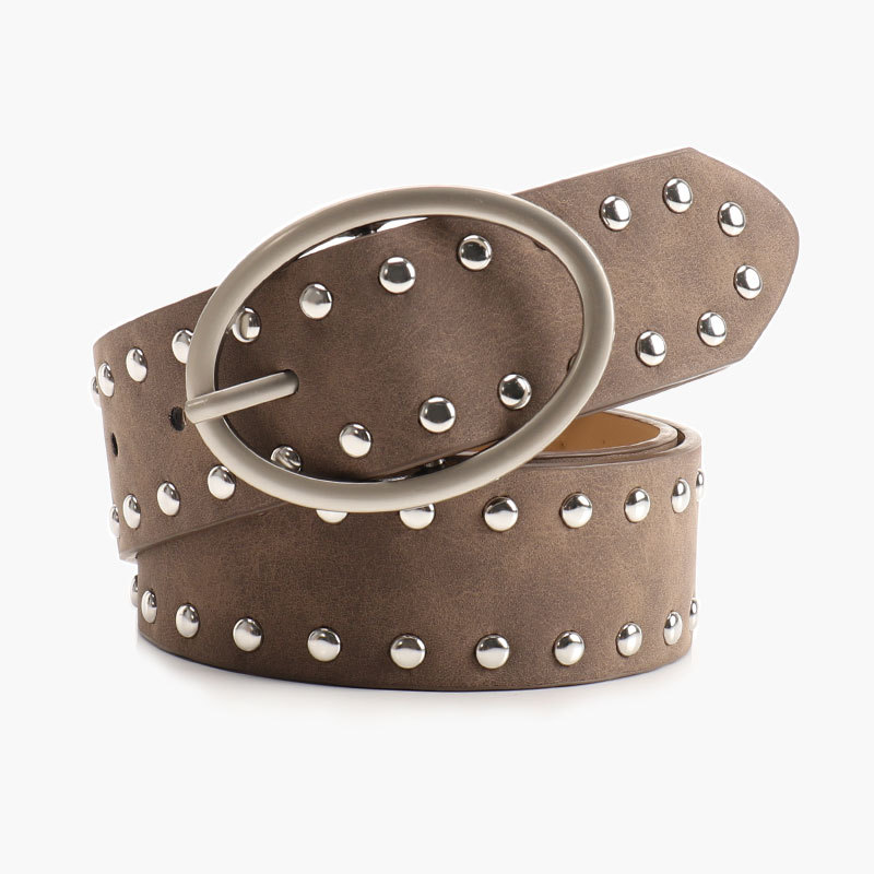 Cintura larga in pelle – Accento per ogni outfit Donna - Marrone 105CM - accento belt buckle women belts cintura cintura larga donna larga ogni outfit pelle waist belt for women Womens belt - Concept Palermo