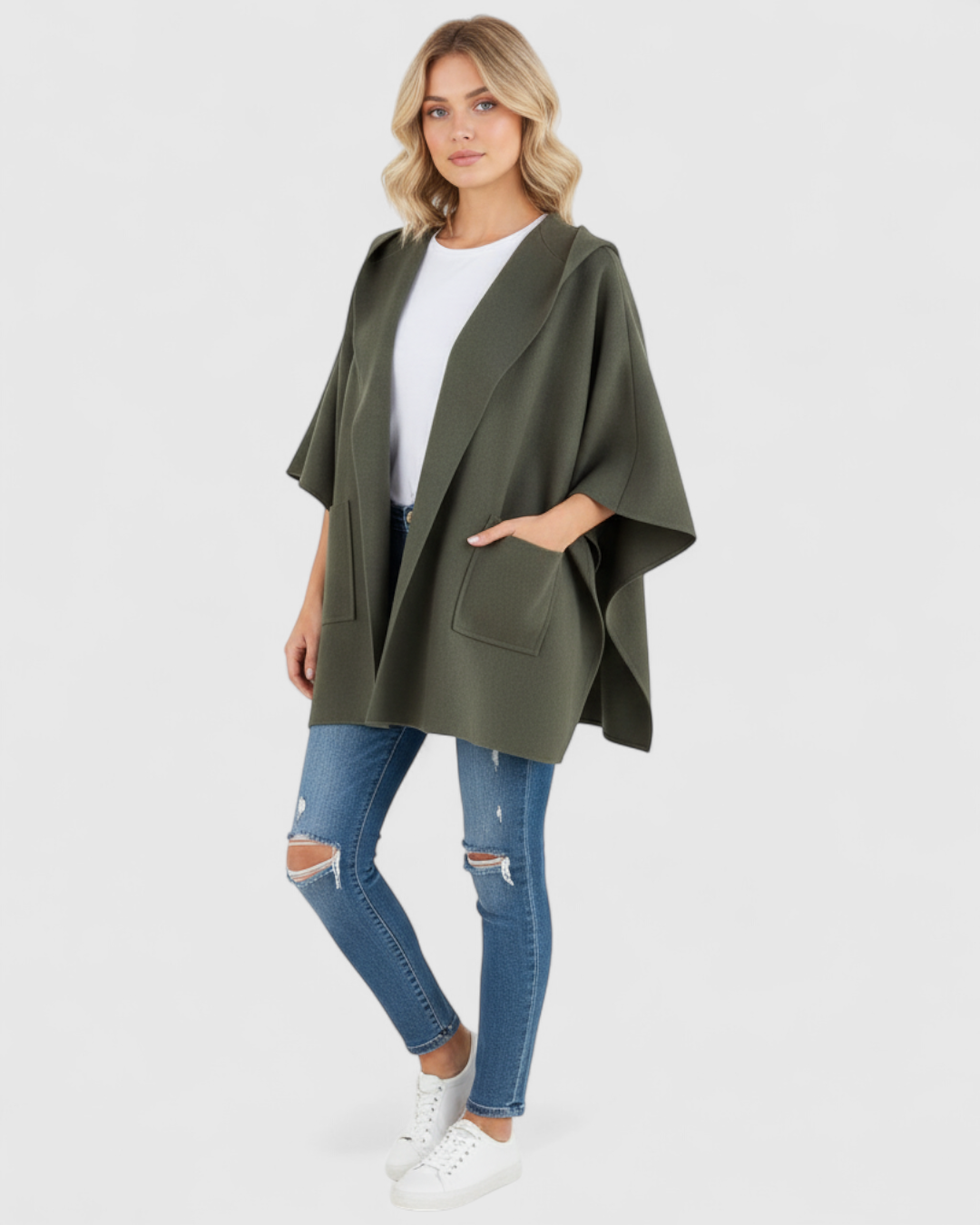 Cappotto Donna Midi in Cotone con Maniche Lunghe - Elegante e Confortevole - - abbigliamento casual cappotti cappotto cappotto colori vari cappotto con collo a revers cappotto cotone cappotto donna cappotto elegante cappotto maniche midi cappotto midi cappotto primaverile cappotto taglie grandi cotone donna maniche midi - Concept Palermo
