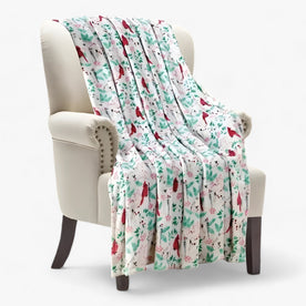 Coperta Natalizia in Pile - Verde 75x100cm - accessori per la casa accessorio festivo atmosfera accogliente biancheria da letto coperta coperta natalizia decorazione invernale design elegante Linen morbidezza natalizia pile pile di alta qualità plaid regalo di Natale Unisex - Concept Palermo