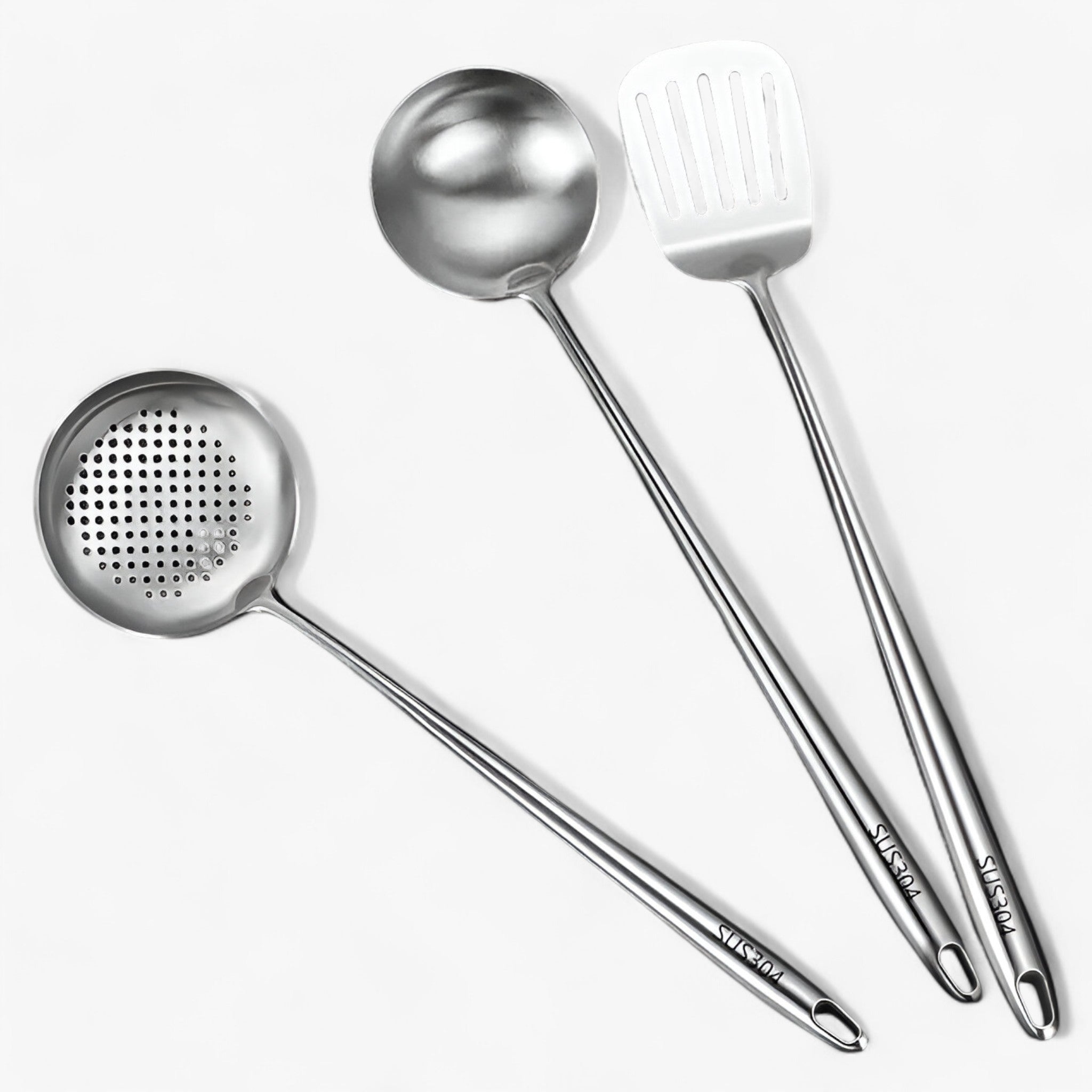 Pentole in acciaio inox Pentole affidabili e versatili - Cucchiaio da minestra + cucchiaio con frusta + cucchiaio da calzolaio - acciaio affidabili home & garden inox Kitchen kitchen tools kitchen utensil pentole pentole acciaio versatili - Concept Palermo