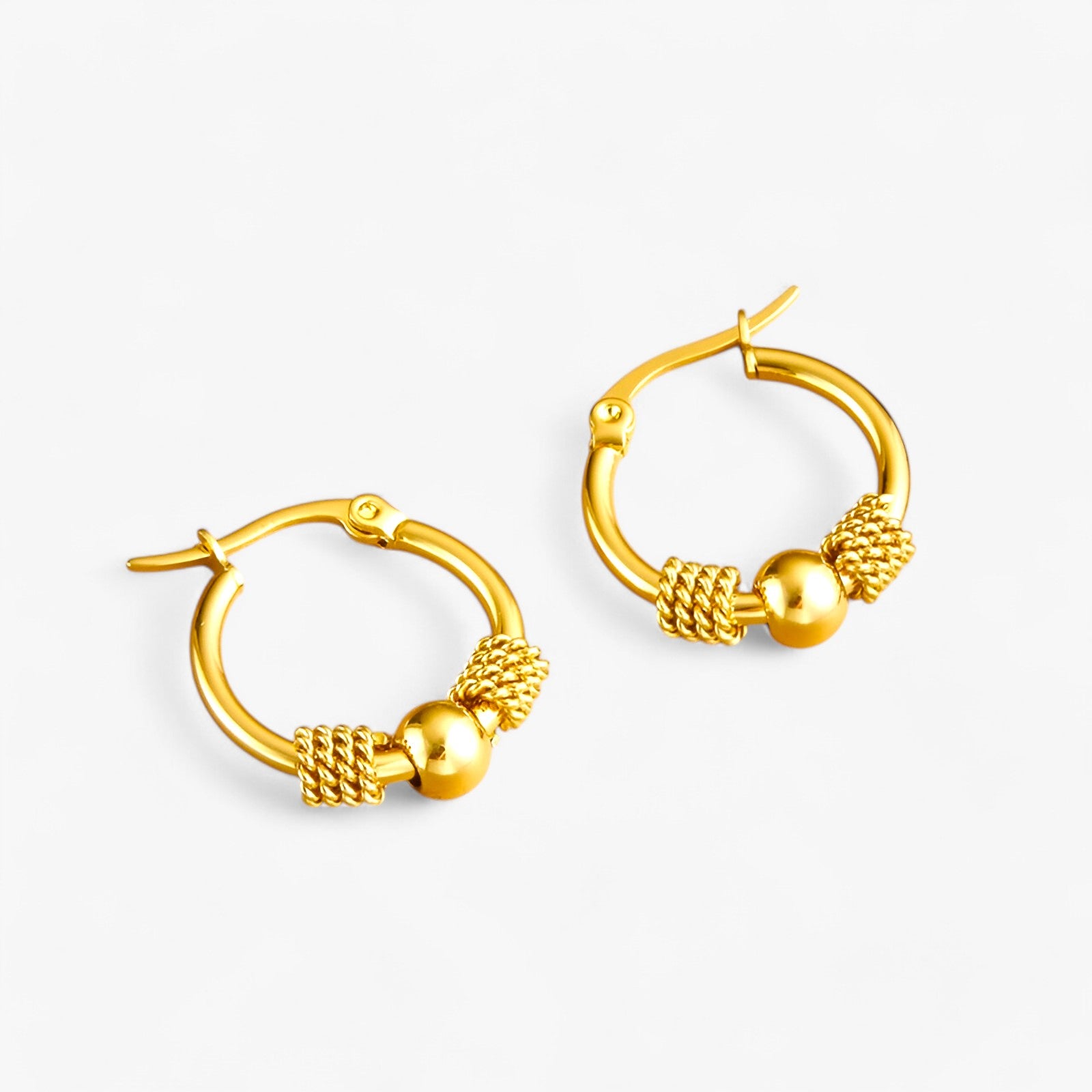 Hule vævede guldøreringe - - EARRINGS Earrings for Women Girls guldøreringe hule hule vævede jewelry New Fashion Earrings vævede - Concept Palermo