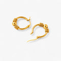 Pendientes de oro tejidos Hule