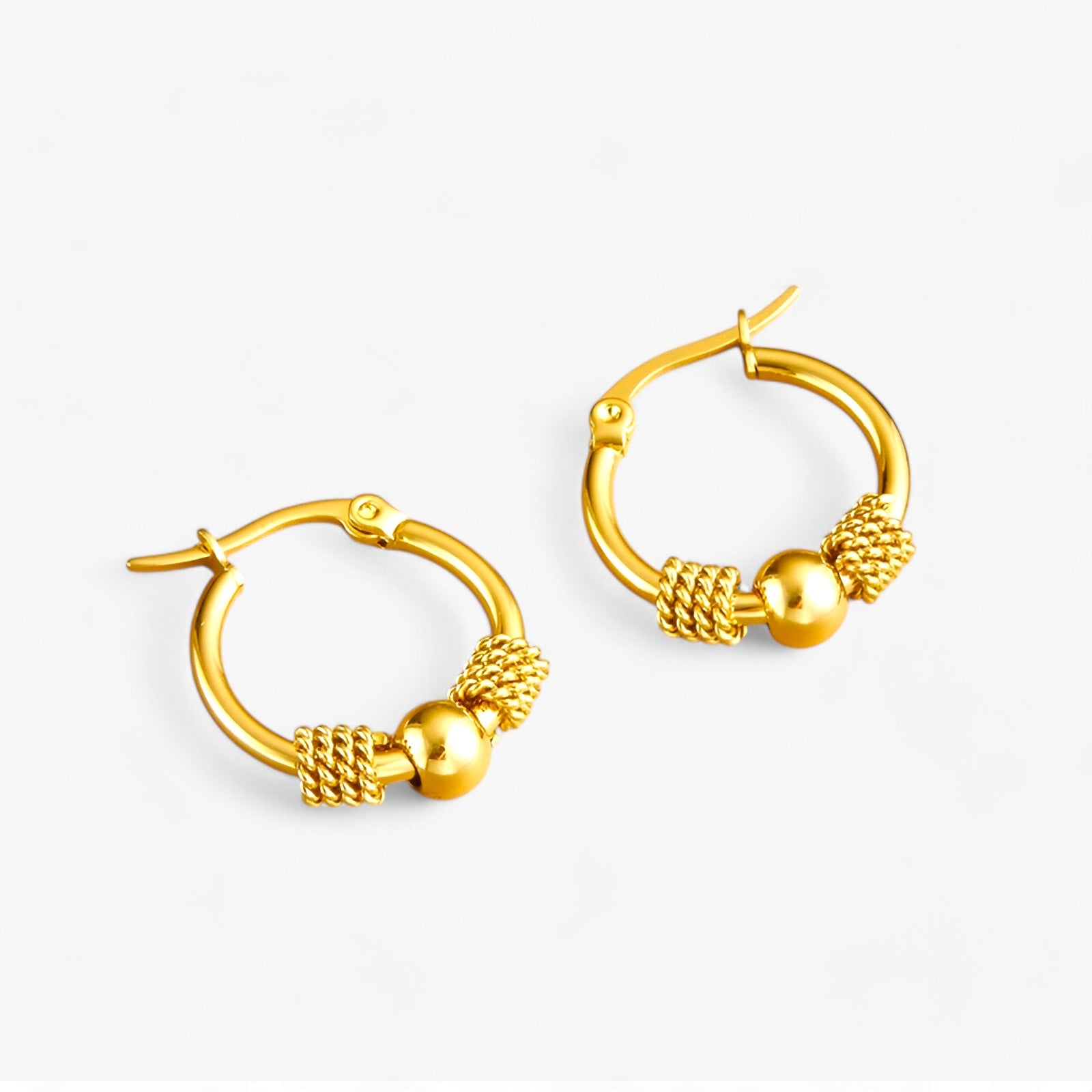 Hule vævede guldøreringe - - EARRINGS Earrings for Women Girls guldøreringe hule hule vævede jewelry New Fashion Earrings vævede - Concept Palermo