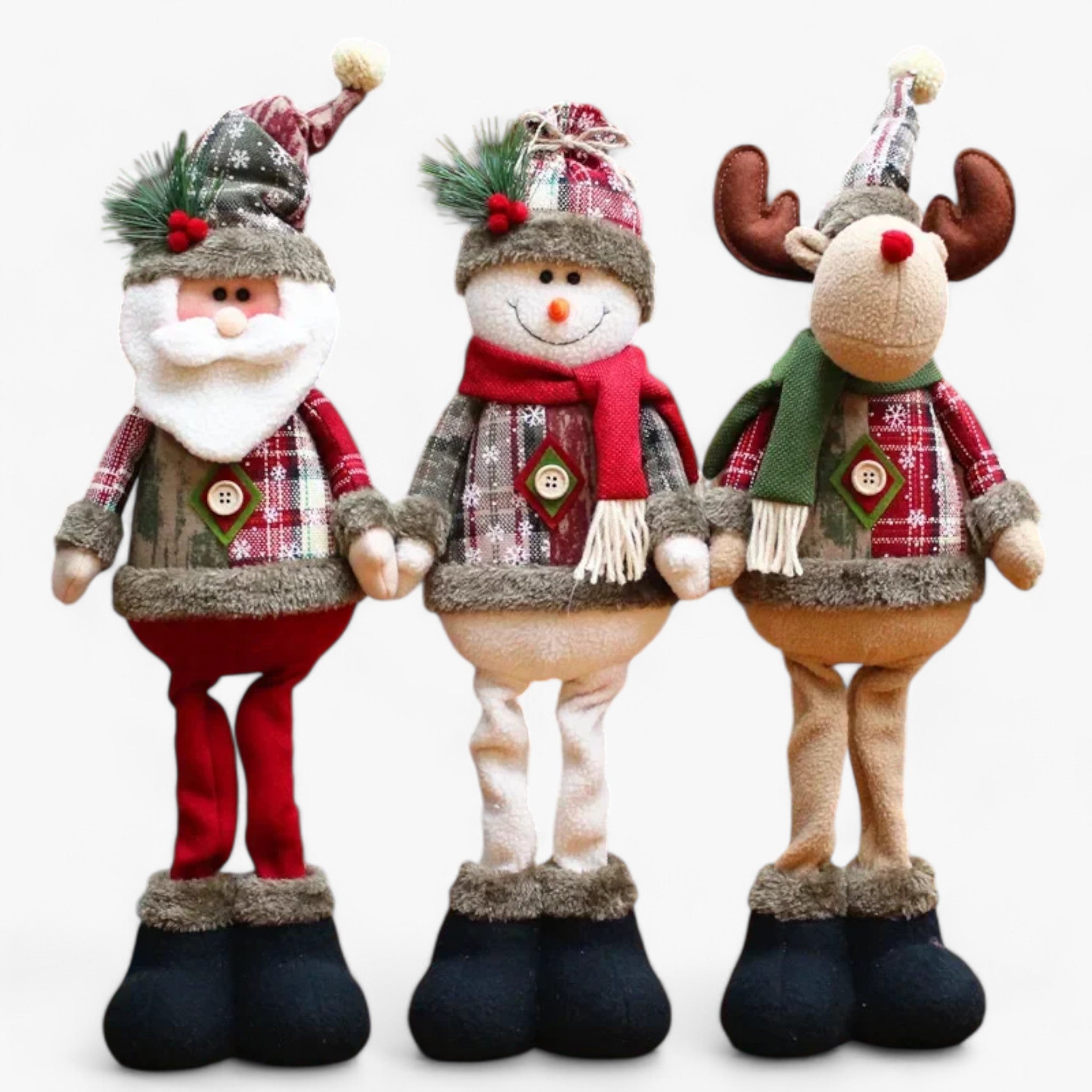 Decorazioni Natalizie in Peluche Giocose - - atmosfera natalizia Babbo Natale decorazioni decorazioni festive decorazioni in peluche decorazioni natalizie decorazioni per interni decorazioni stagionali giocose natalizie peluche pupazzi di neve regali di Natale regalo per amici e familiari tradizioni natalizie - Concept Palermo