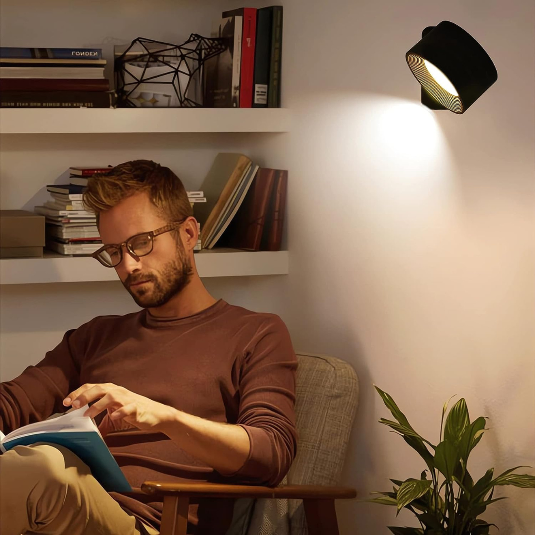 Lampada da parete wireless ricaricabile a 360° - - home home & garden lampada lampada parete parete ricaricabile Væglamper wireless - Concept Palermo
