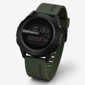Montre digitale sportive homme noire étanche 5ATM, bracelet silicone