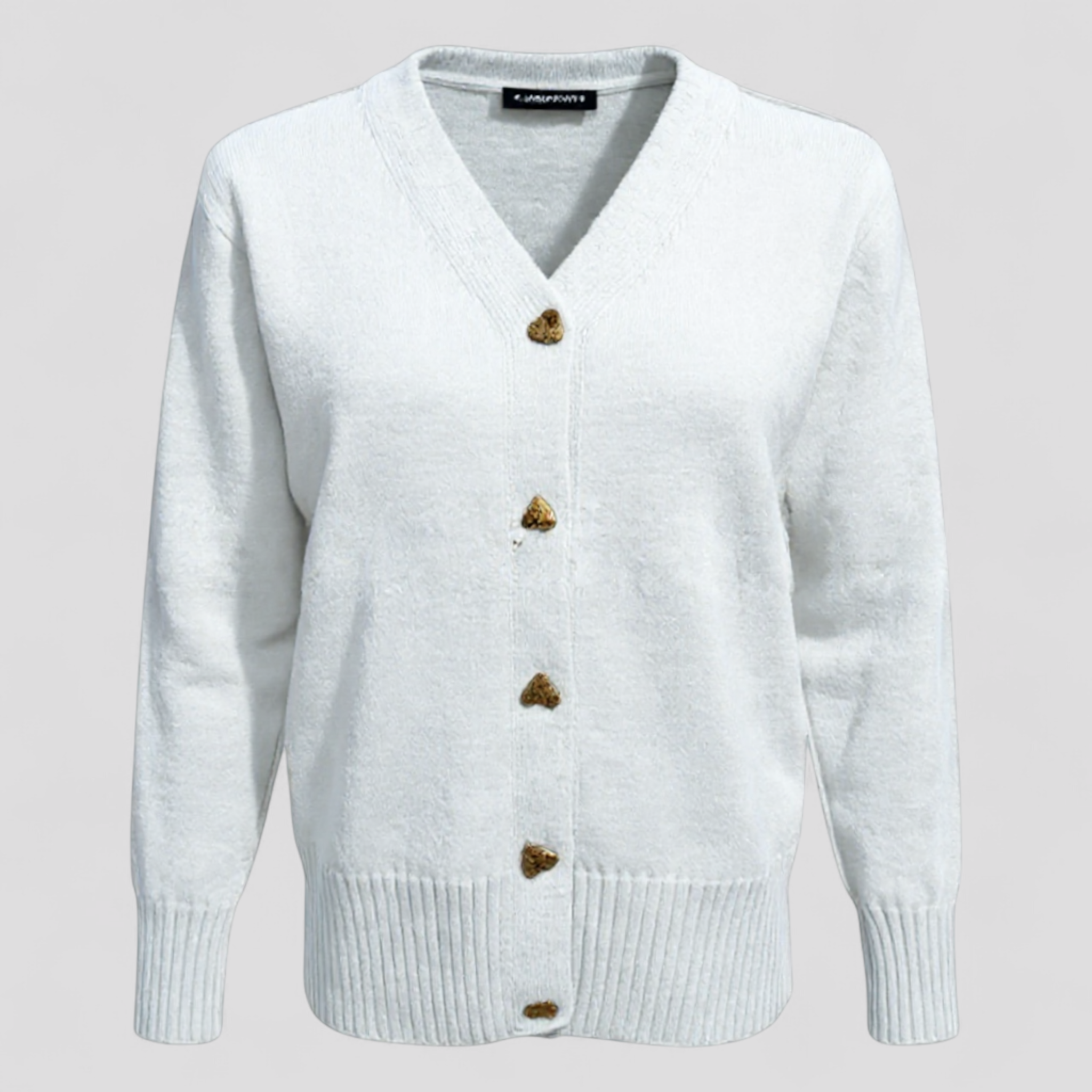Pullover Donna in Lana Pura con Bottoni - Colomba bianca - abbigliamento donna bottoni casual comfort donna H-line inverno lana maglioni da donna maniche lunghe pullover pullover donna pura stile - Concept Palermo