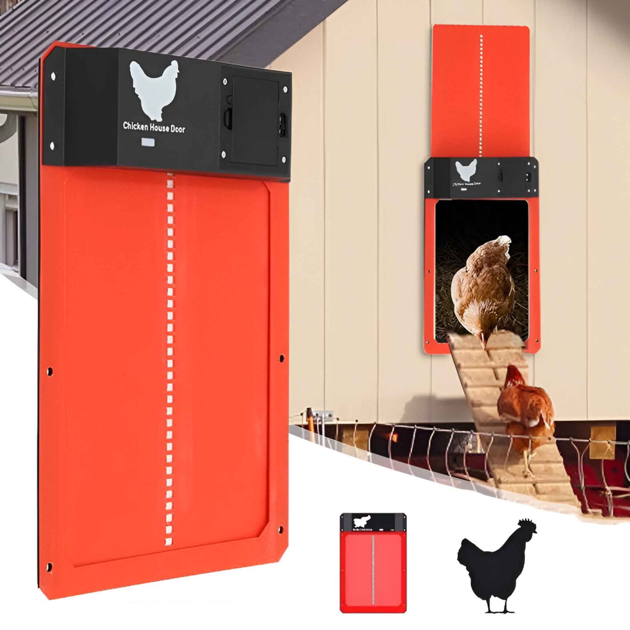 Porta Automatica Solare PRO+ per Pollaio - Sensori Luce & Timer Intelligente - - automatique capteurs cross-from-marche-lino-15830711664989 crépusculaire minuterie New-google new_for_google ouverture porte porte poulailler poulailler - Concept Palermo